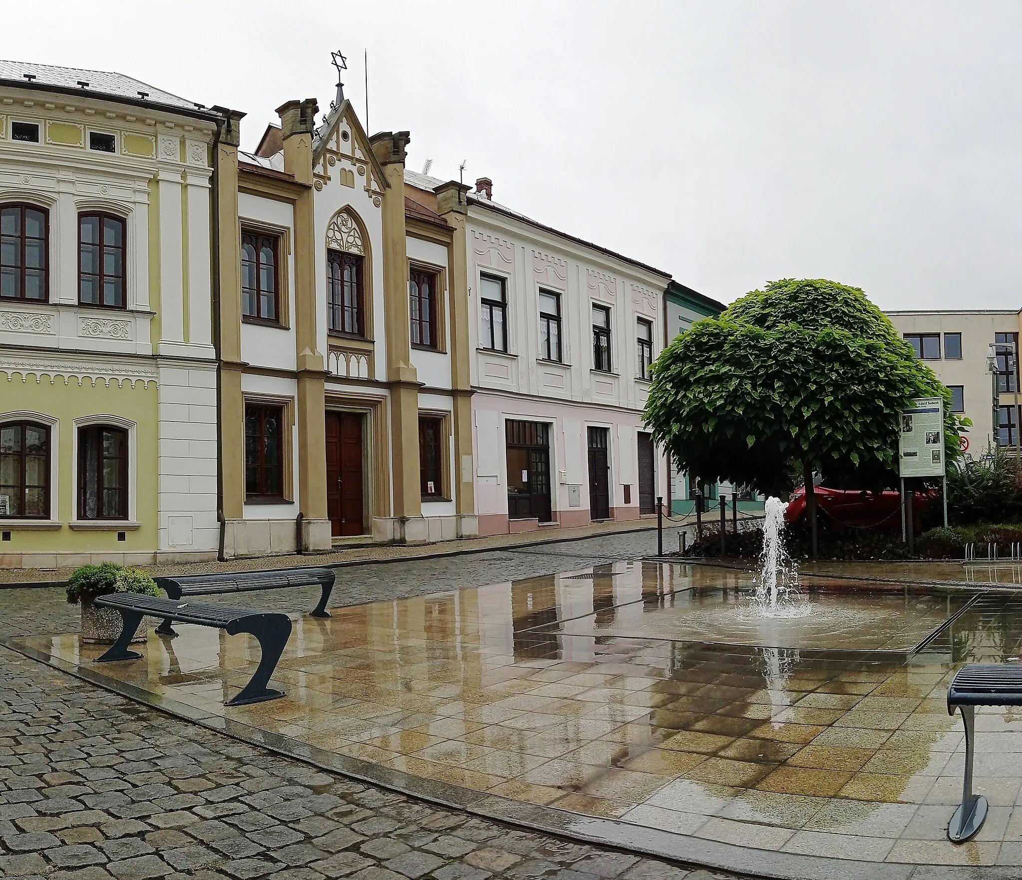 Photo showing: Šubertovo náměstí, a square in Dobruška, Hradec Králové Region, Czechia