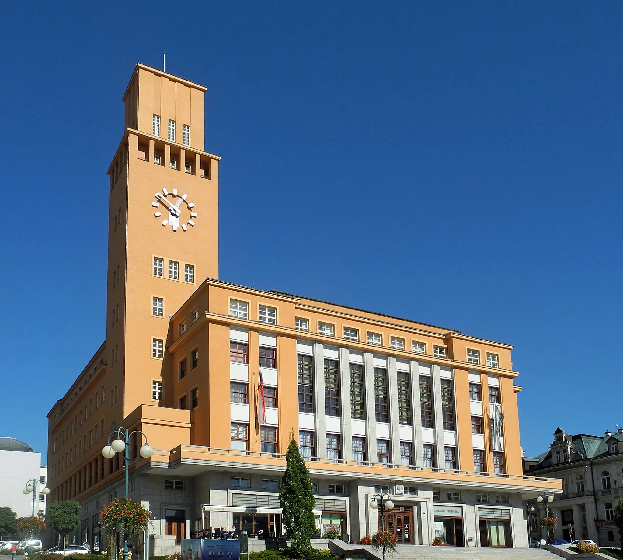 Photo showing: Neues Rathaus in Gablonz – Jablonec nad Nisou, Mírové náměstí 3100/19