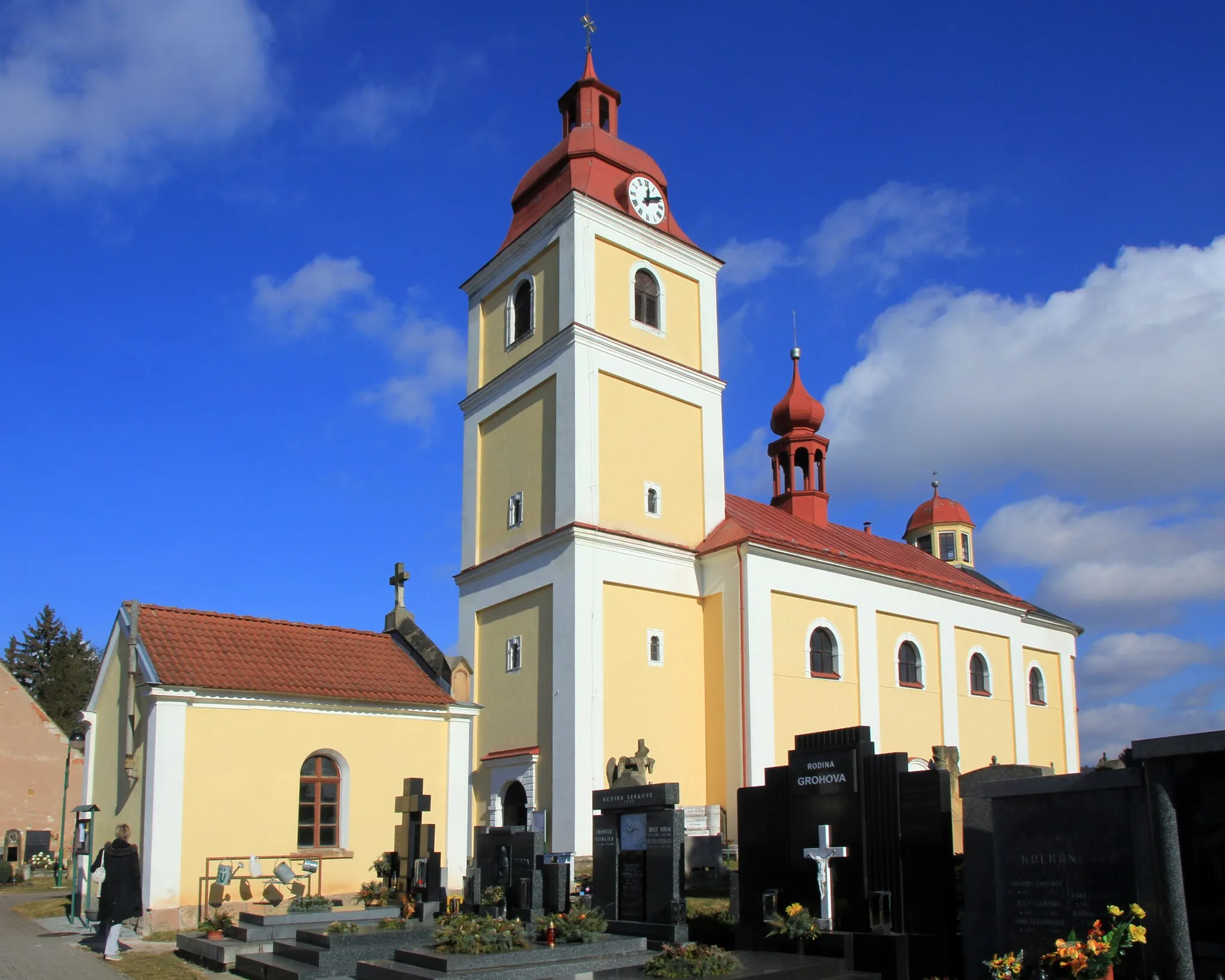 Photo showing: Church of All Saints in Lázně Bělohrad, Czech Republic