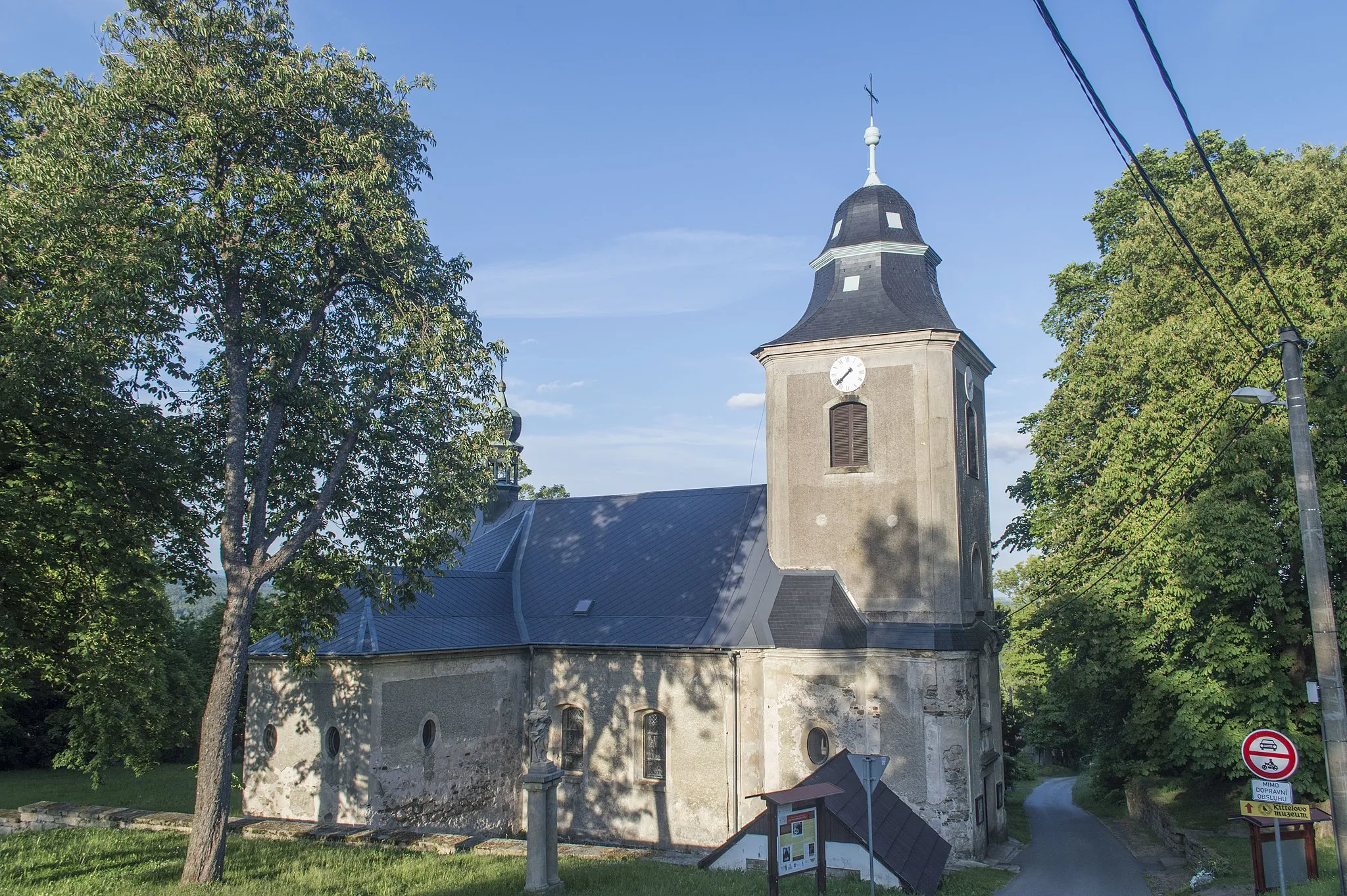 Photo showing: Krásná, součást obce Jistebsko (Pěnčín). Kostel sv. Josefa.