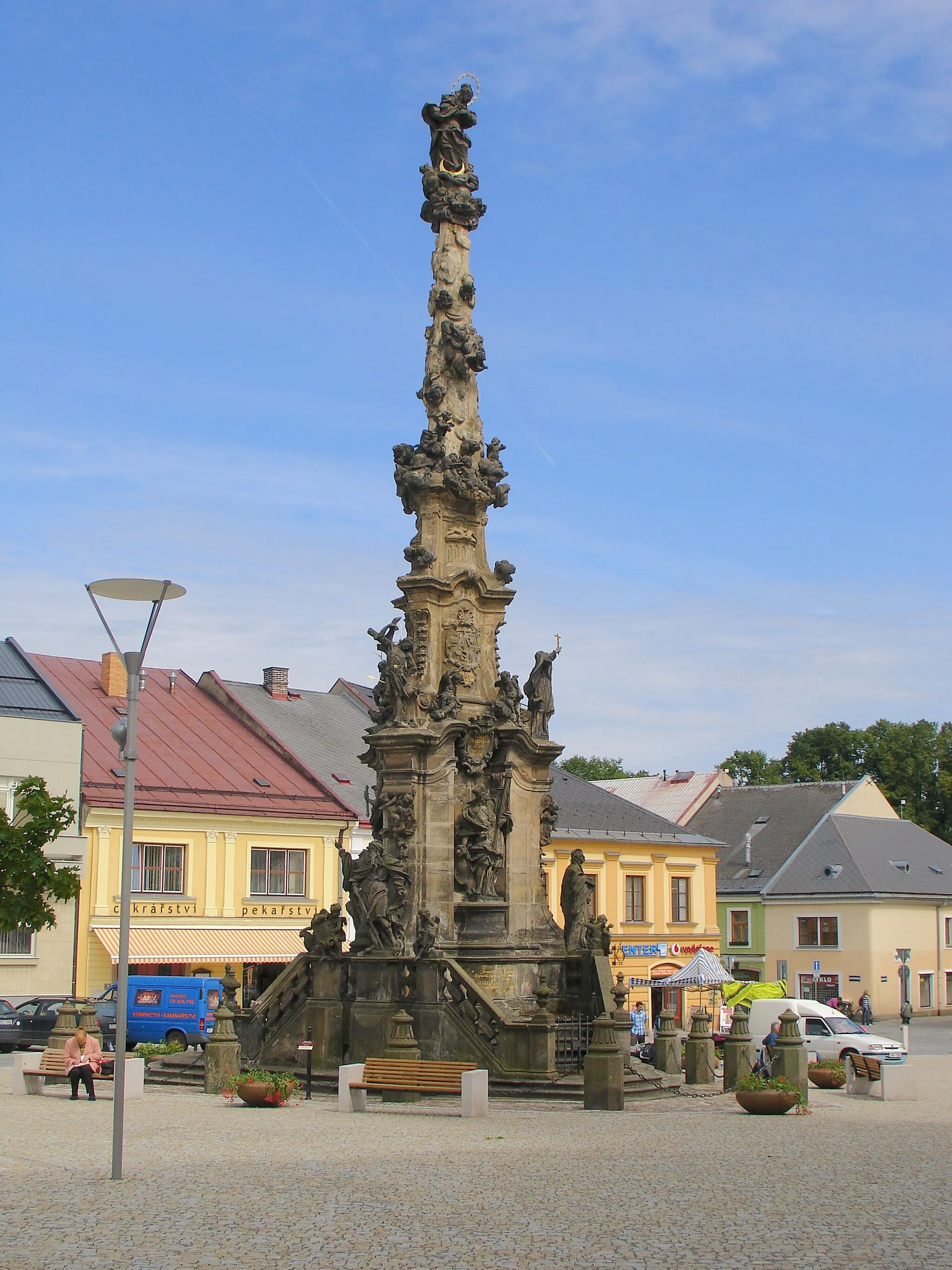 Photo showing: Polička, Svitavy District, Czech Republic: St. Mary's column