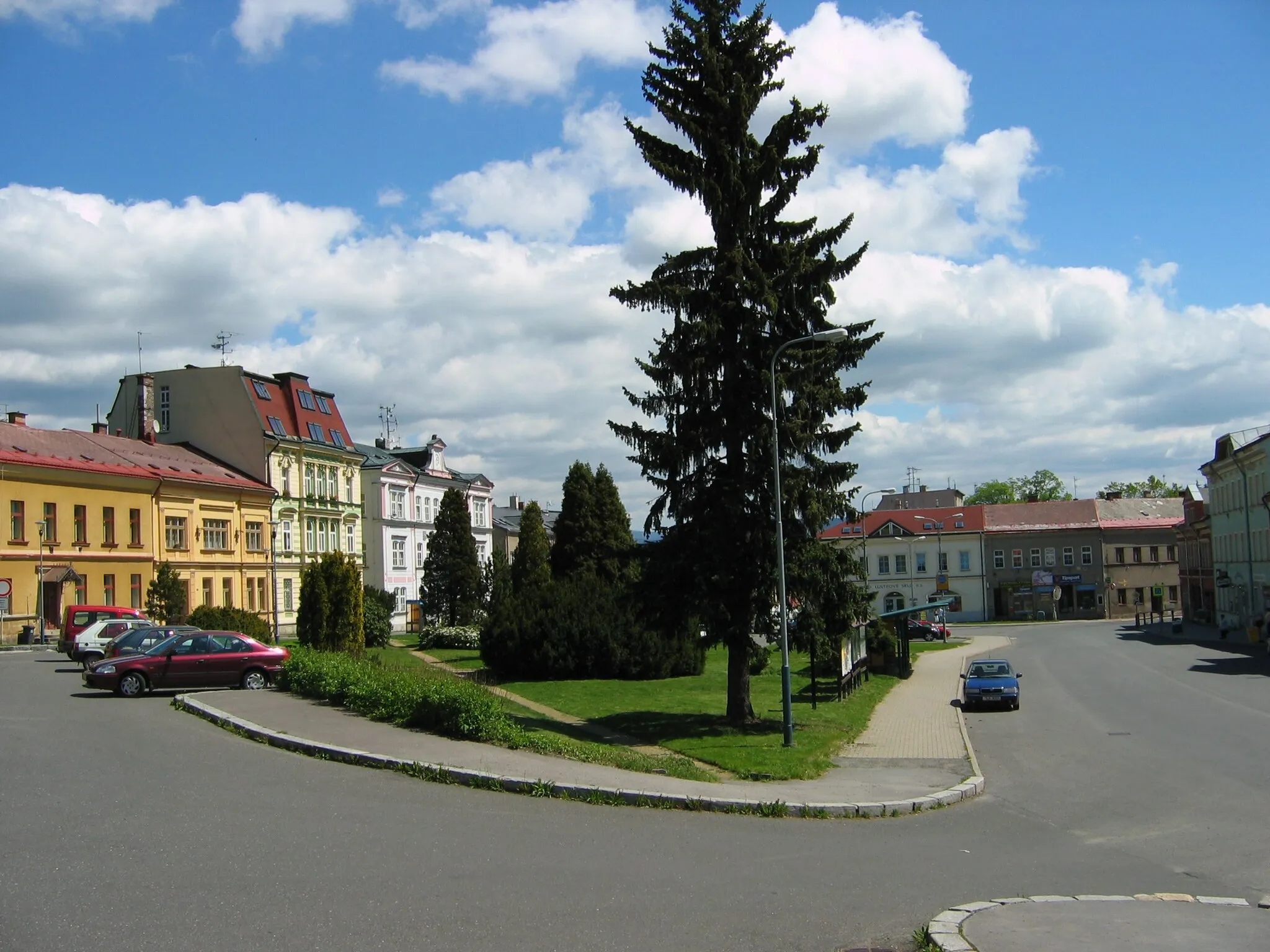 Photo showing: Smržovka, náměstí T. G. Masaryka