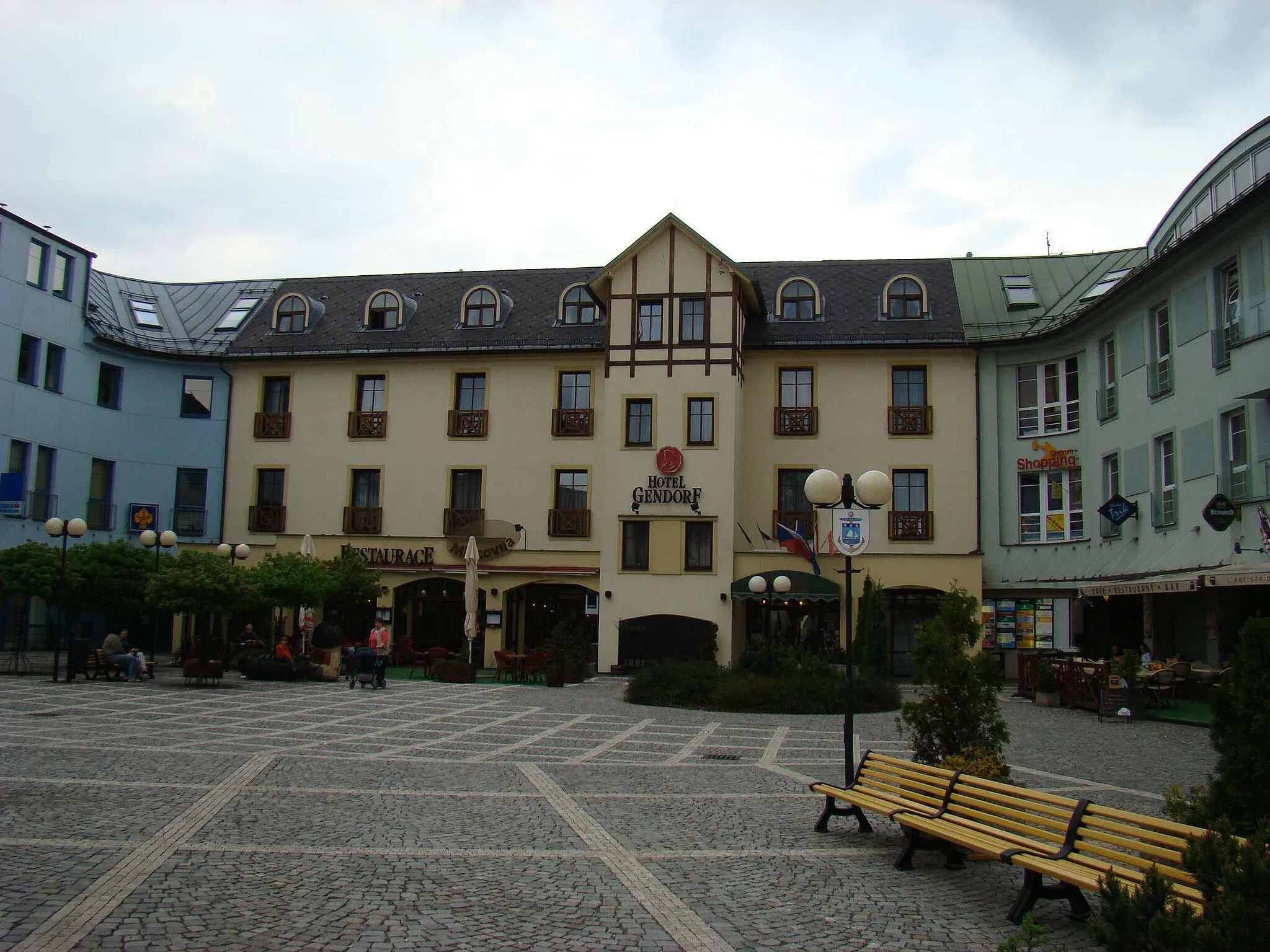 Photo showing: Hotel Gendorf in Vrchlabí, Czech Republic.