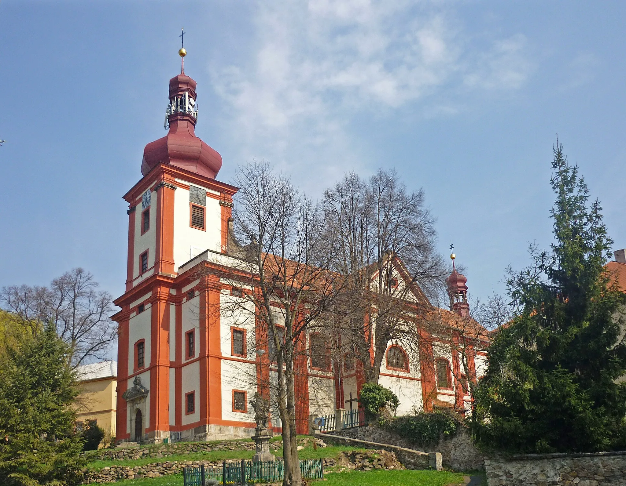 Photo showing: Kirche Mariä Himmelfahrt in Horní Jiřetín (Obergeorgenthal)