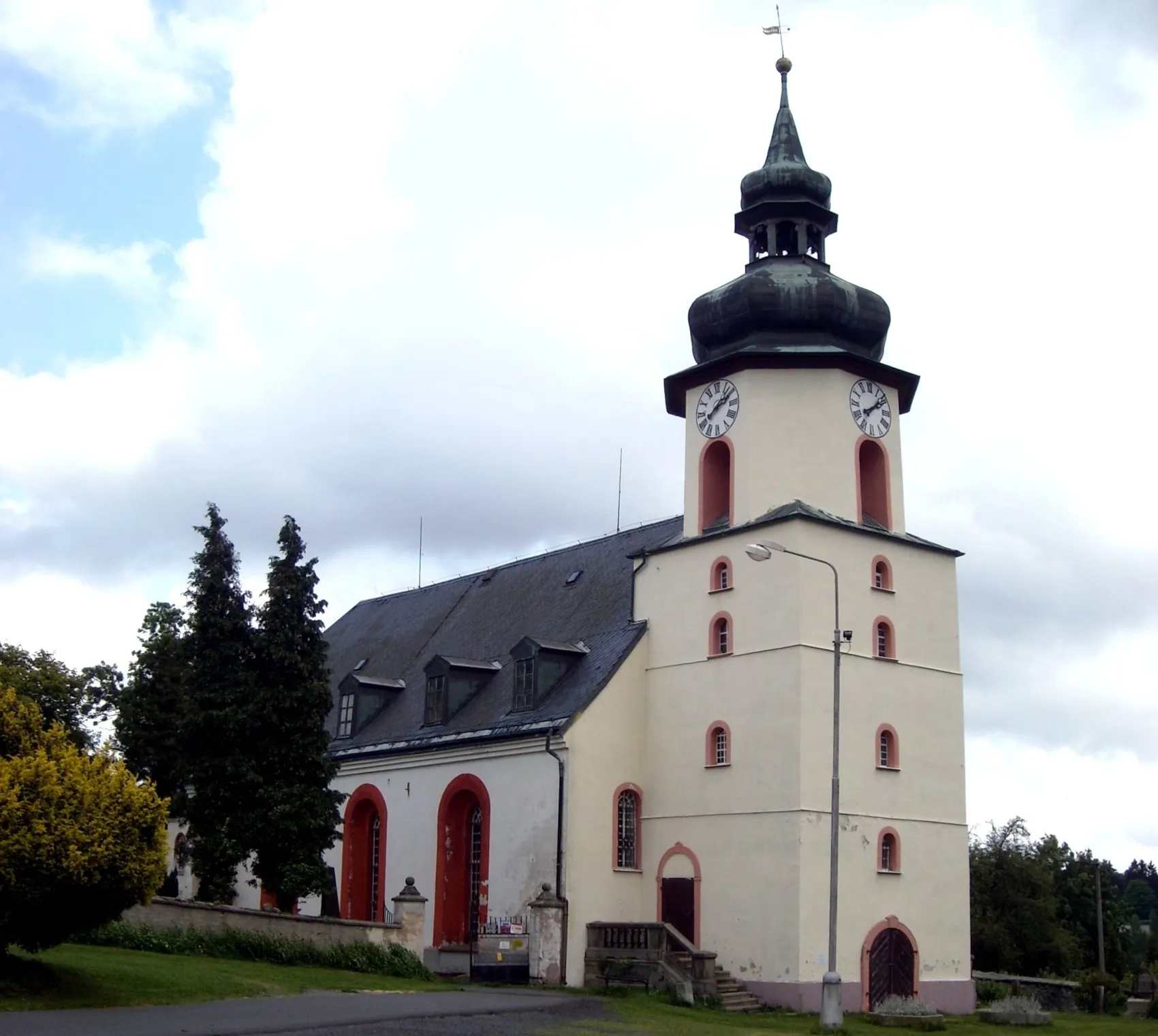 Photo showing: Hranice (Cheb District), evangelic church