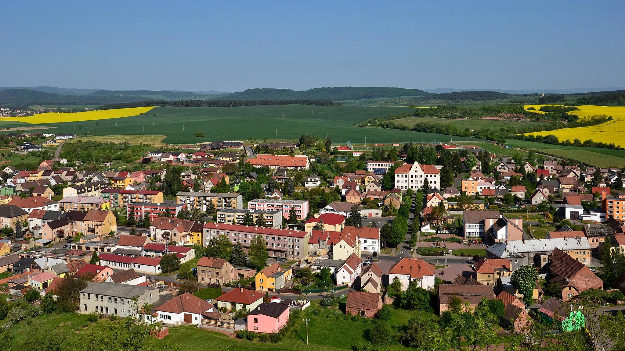 Photo showing: Kryry – centrum města