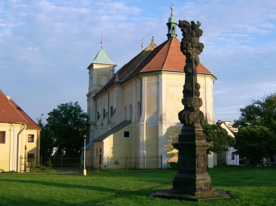 Photo showing: Pohled na sloup Nejsvětější Trojice v Litvínově