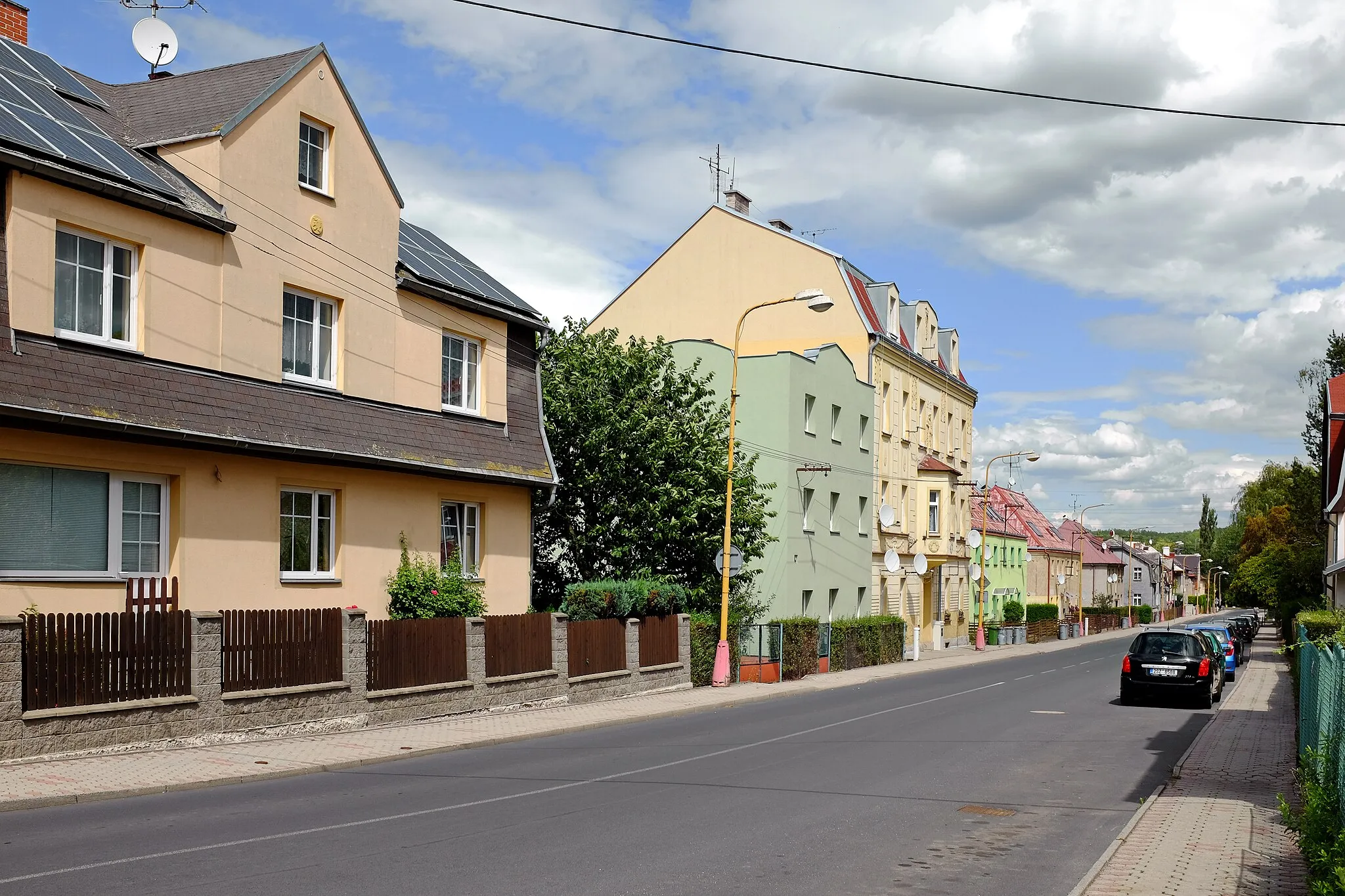 Photo showing: Nové Sedlo, Masarykova ulice, okres Sokolov