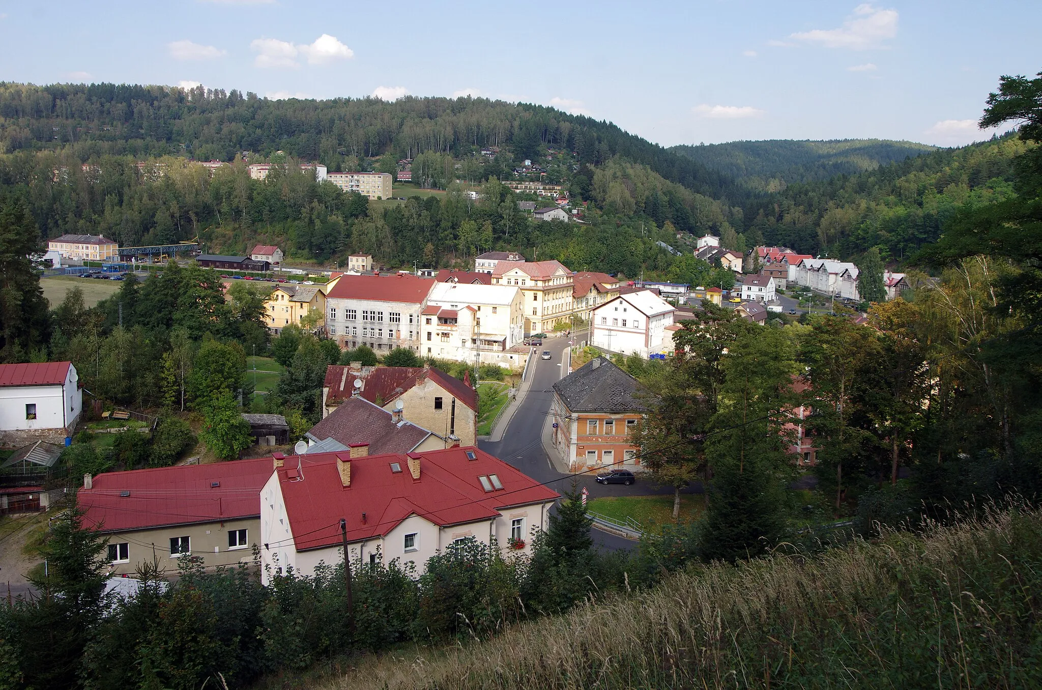 Photo showing: Oloví, město v Krušných horách, okres Sokolov