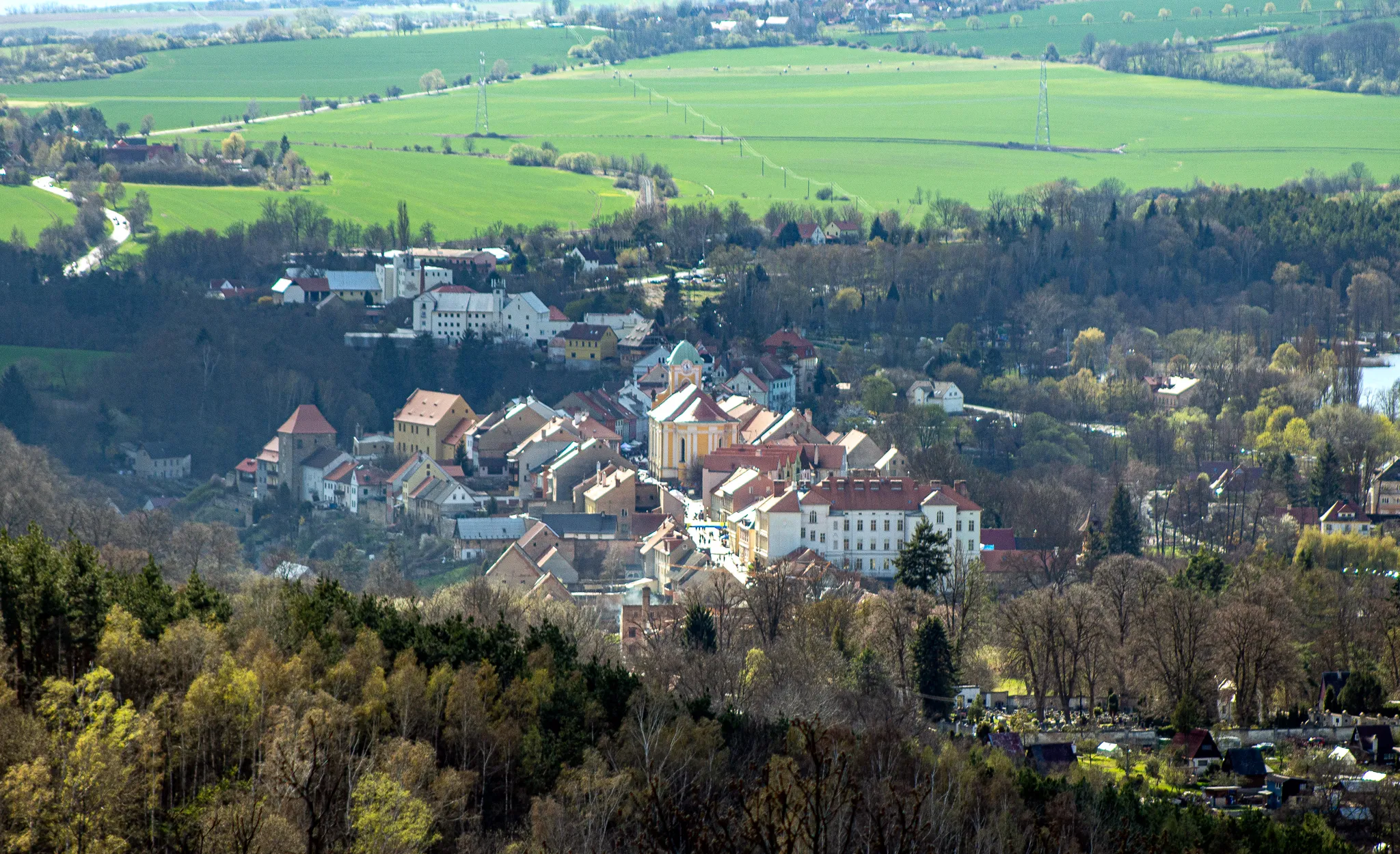 Photo showing: Úštěk panorama