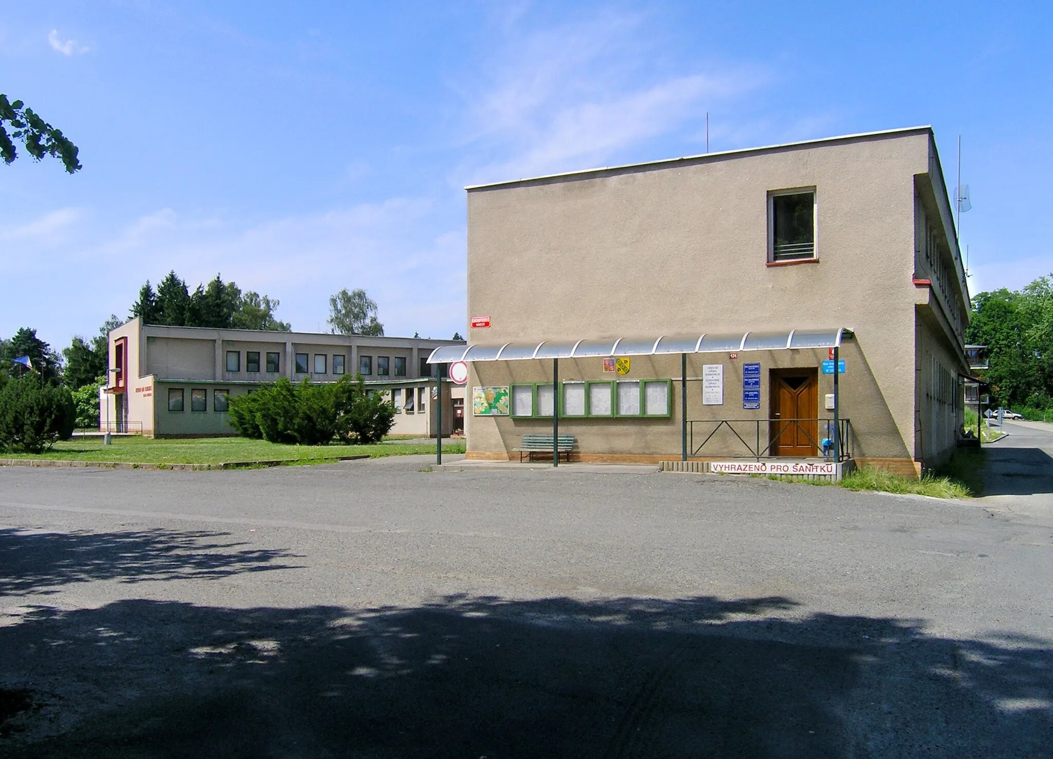 Photo showing: Municipal office in Kamenice, Czech Republic