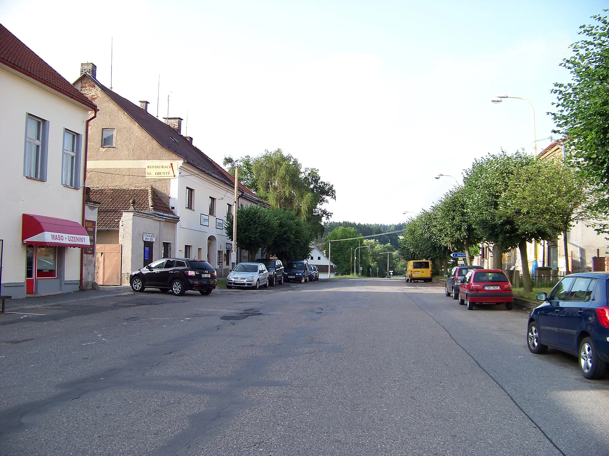 Photo showing: Milín, Příbram District, Central Bohemian Region, the Czech Republic. 11. května street.