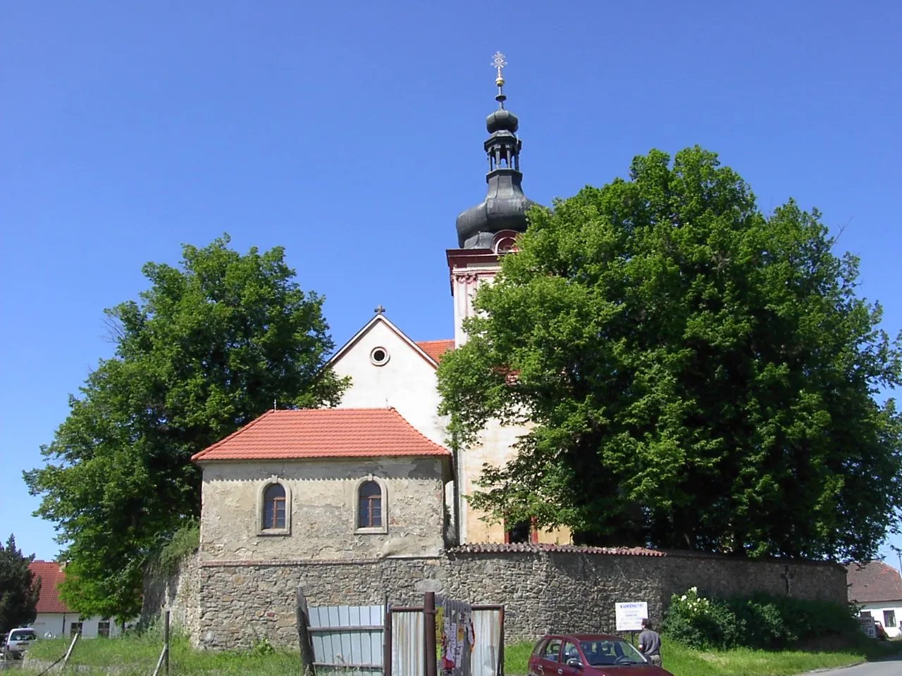 Photo showing: Church of St Gall in Neveklov, Czech Republic.
