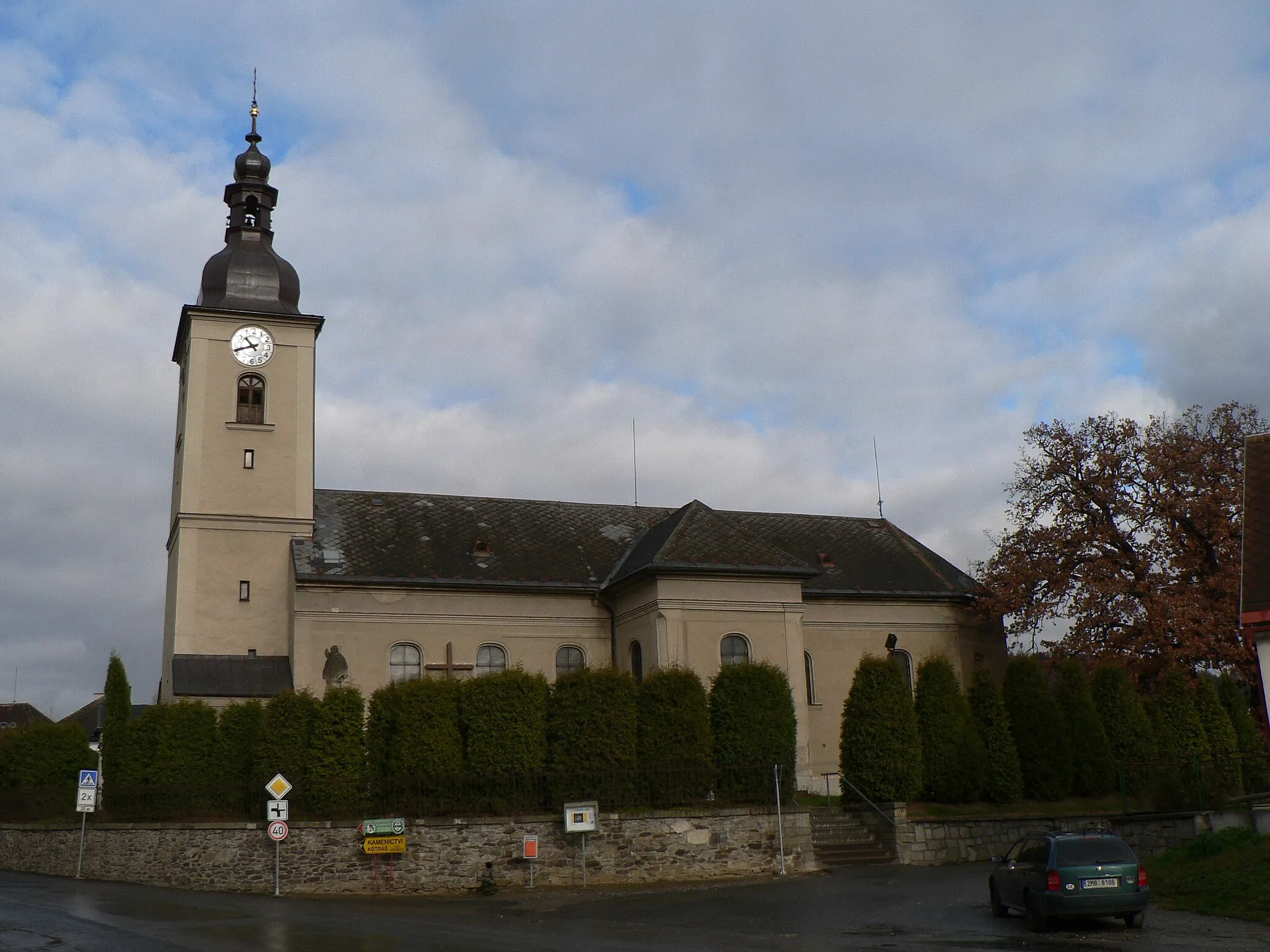 Photo showing: Bludov, Šumperk District, Czechia. Church of Saint George.