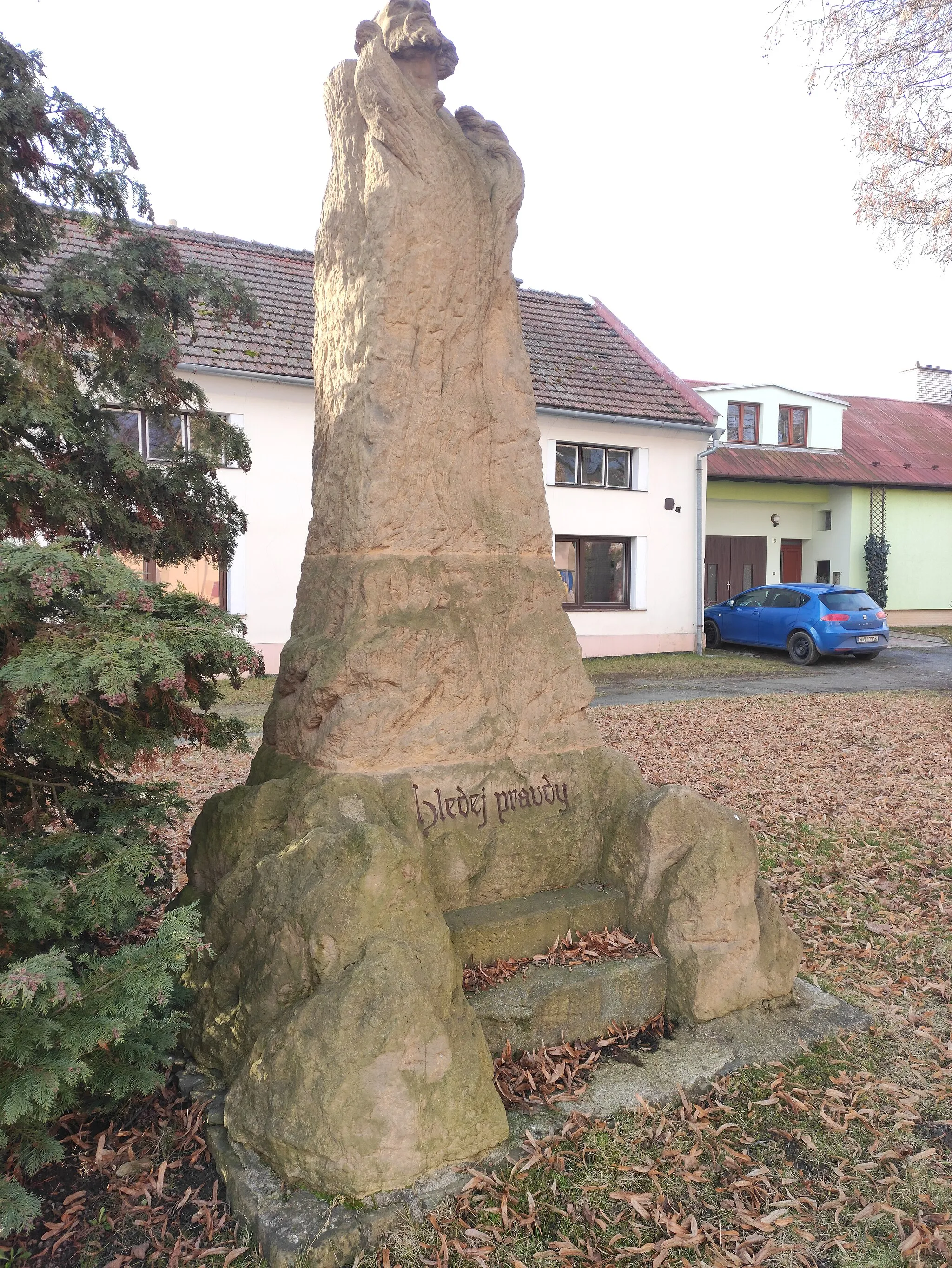 Photo showing: Památník Jana Husa, Bohuňovice, okres Olomouc, Olomoucký kraj, Česká republika