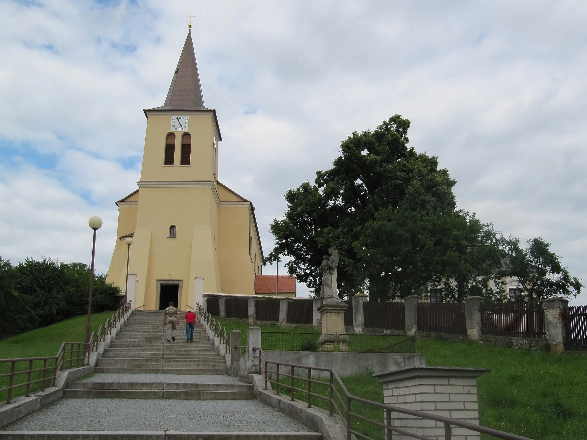Photo showing: Boršice in Uherské Hradiště District, Czech Republic. Church of St. Wenceslas.