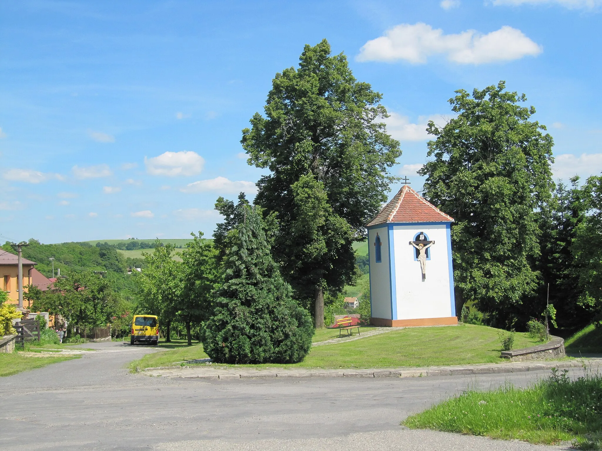 Photo showing: Halenkovice in Zlín District, Czech Republic.Belfry.