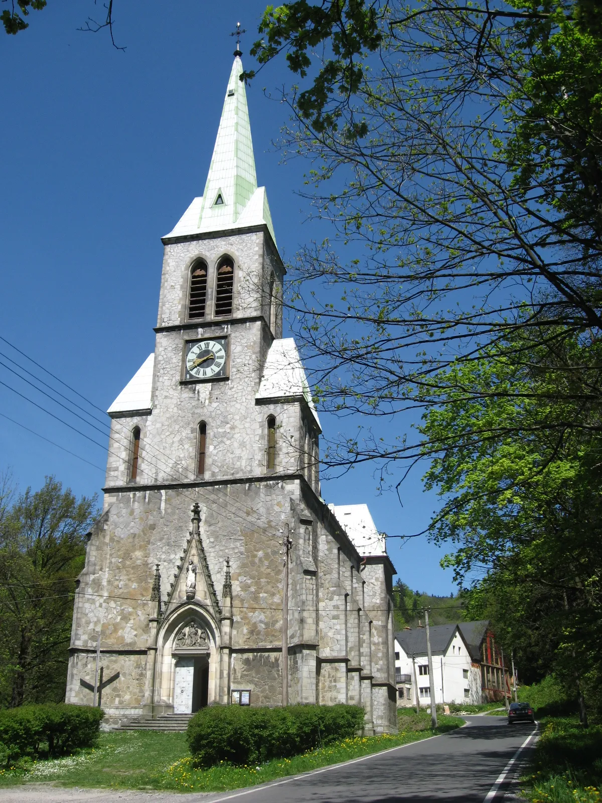 Photo showing: Church of the Immaculate Conception in Travná (part of Javorník town, Jeseník District, Czech Republic)