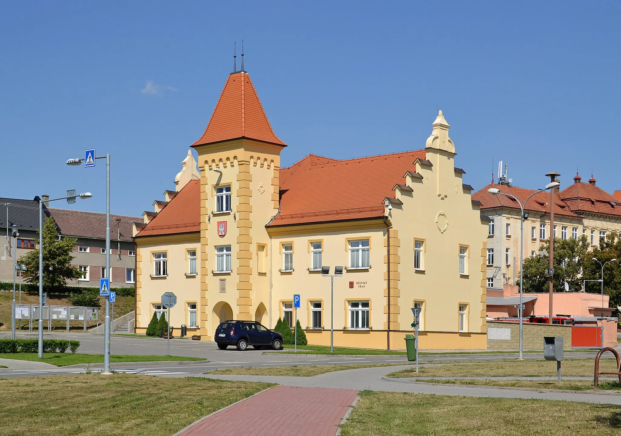 Photo showing: Kostelec na Hané (Kosteletz in der Hanna), Czech Republic - town hall