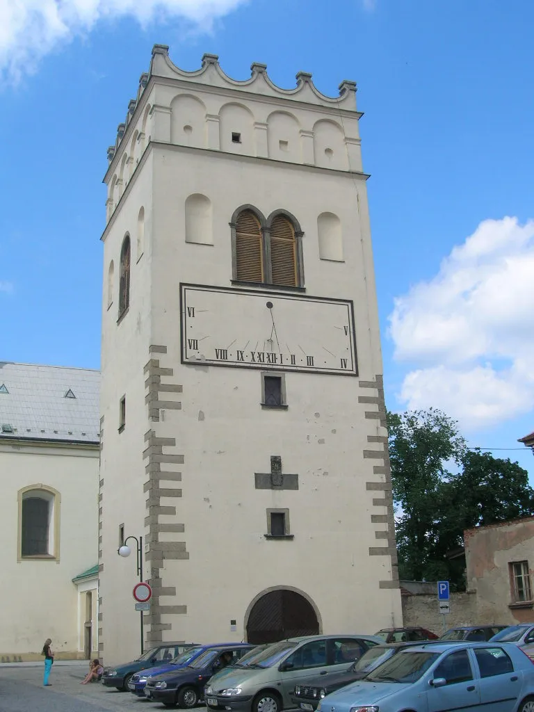 Photo showing: Renaissance bell tower (1609) in Lipník nad Bečvou (Czech Republic (Moravia))
