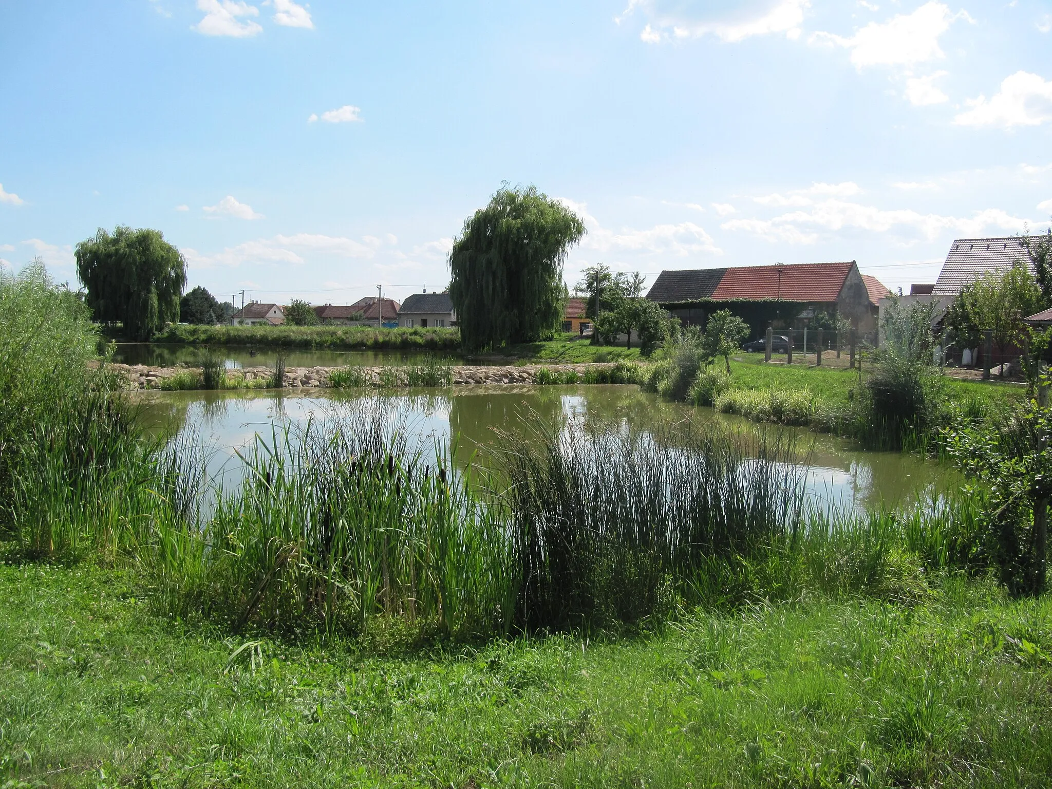 Photo showing: Nedakonice in Uherské Hradiště District, Czech Republic. Ponds.