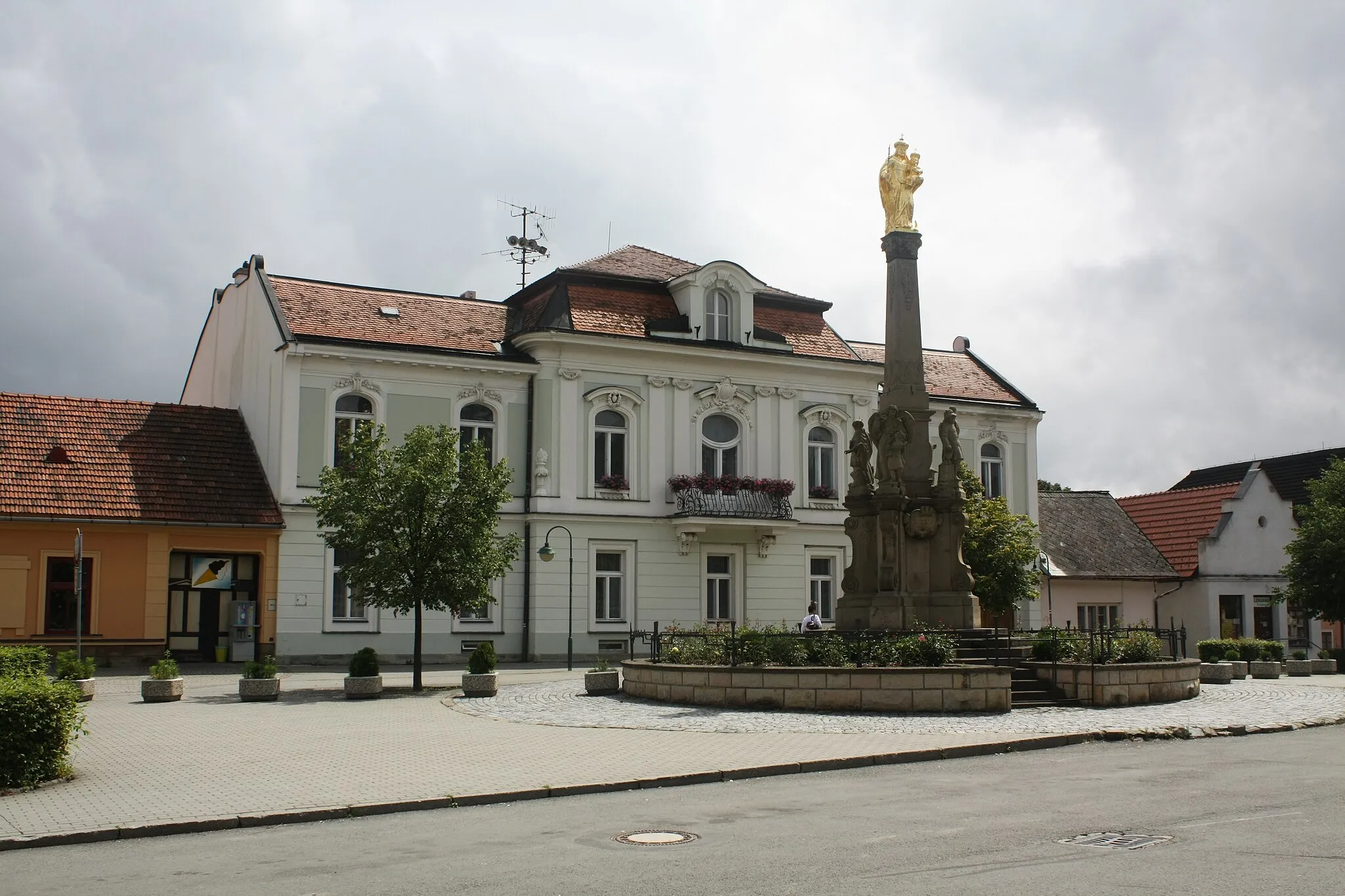 Photo showing: Valašské Klobouky, Zlín District, Czech Republic - town square