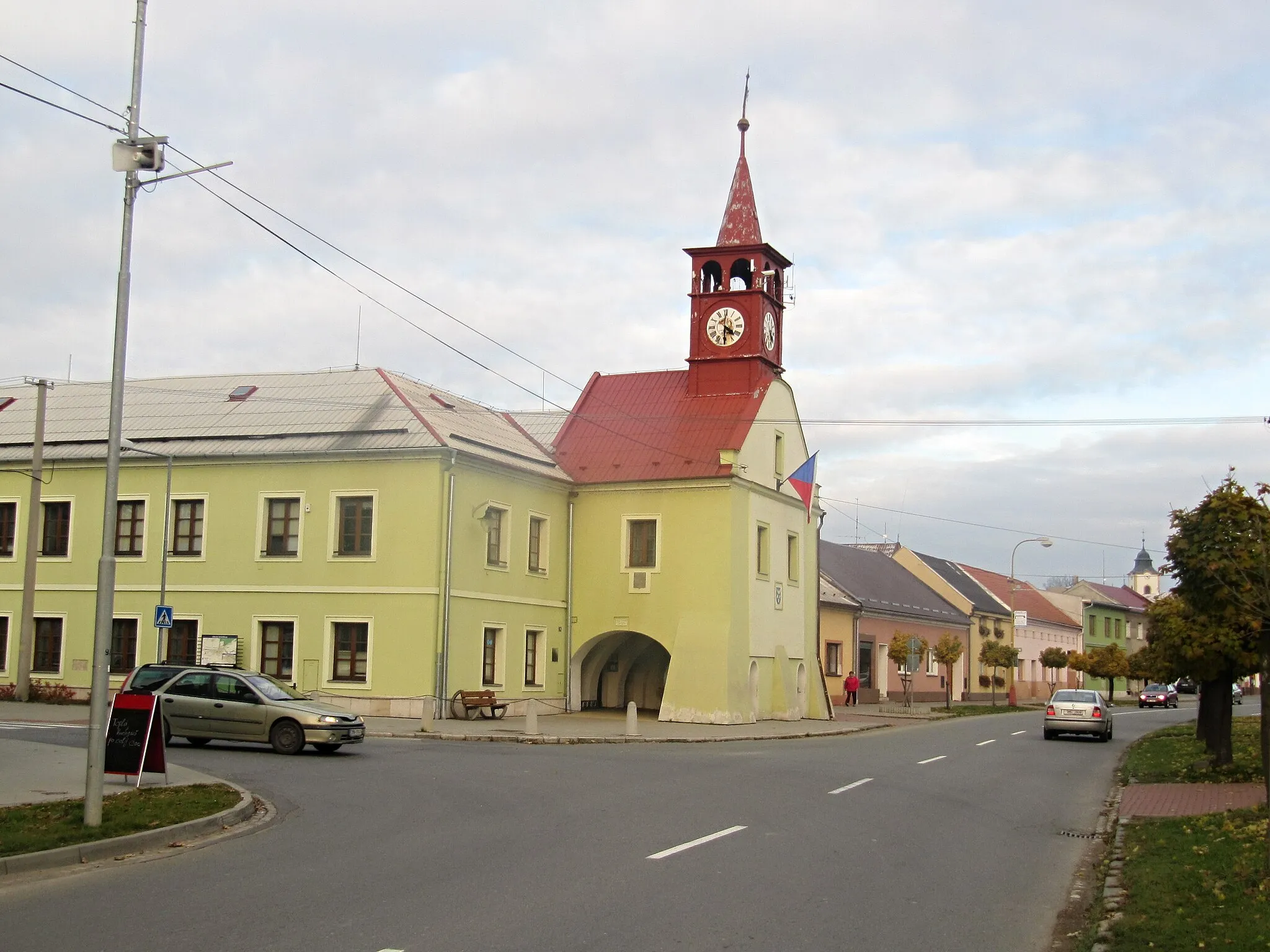 Photo showing: Velká Bystřice in Olomouc District, Czech Republic.Town hall.