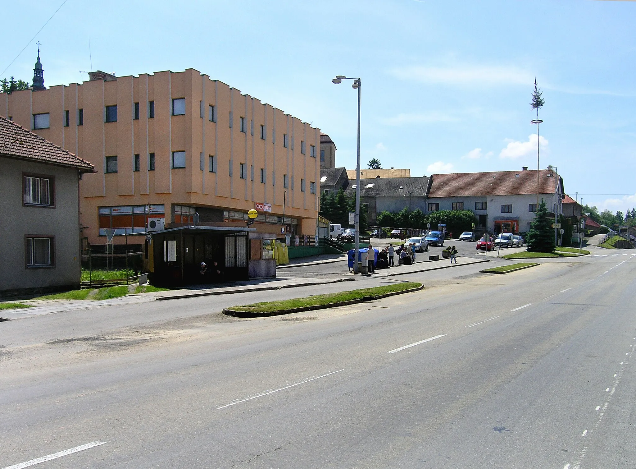 Photo showing: Náměstí square in Zdounky, Czech Republic