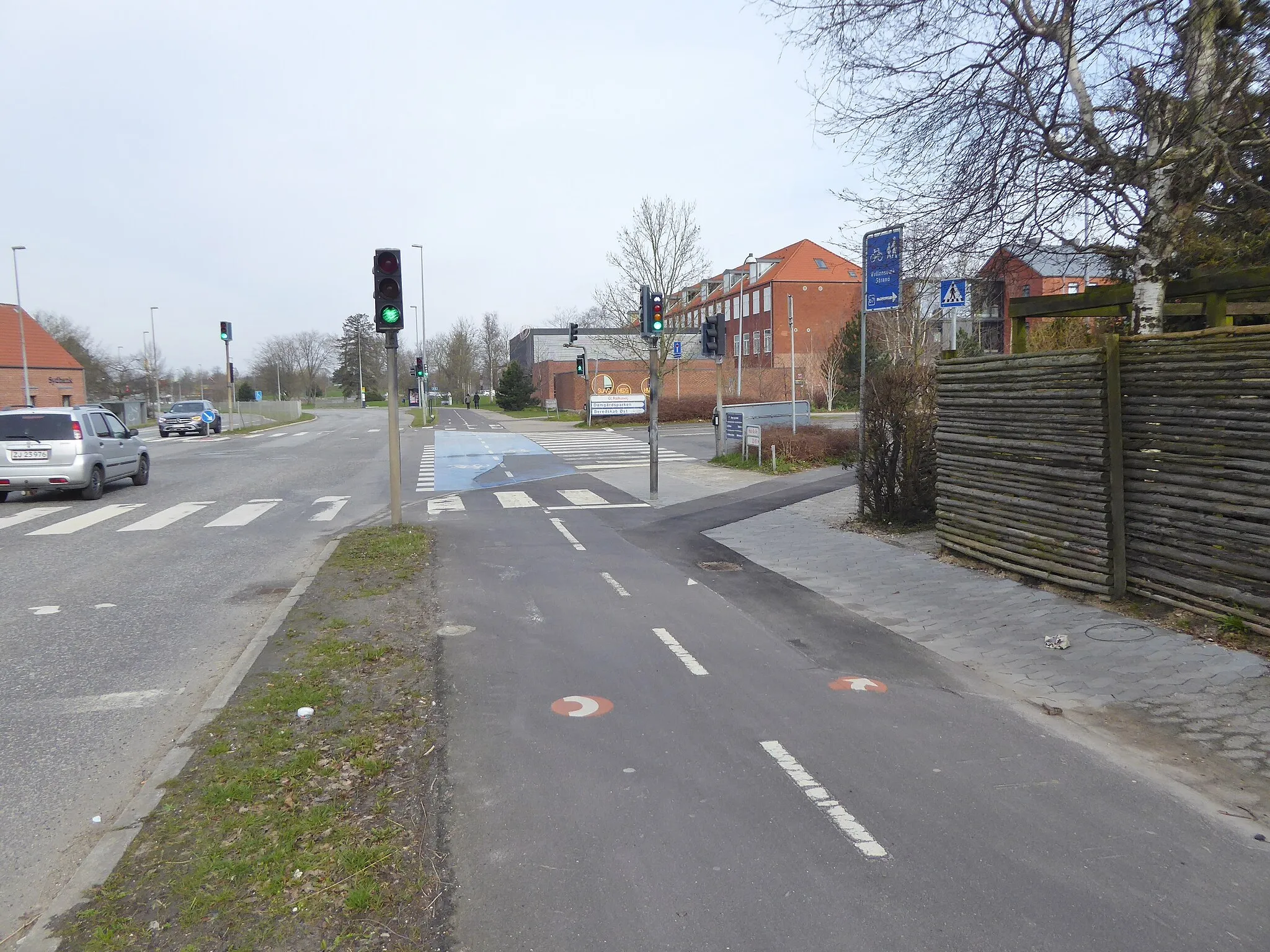 Photo showing: The super bikeway C84 Ring 4-ruten on Hold-An Vej in Ballerup in Copenhagen.