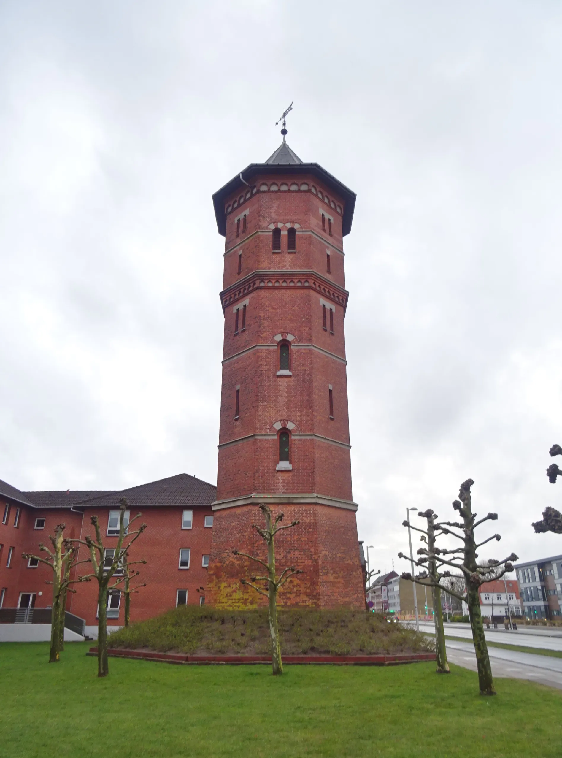 Photo showing: Former water tower at Hovedvejen in Glostrup in Copenhagen.