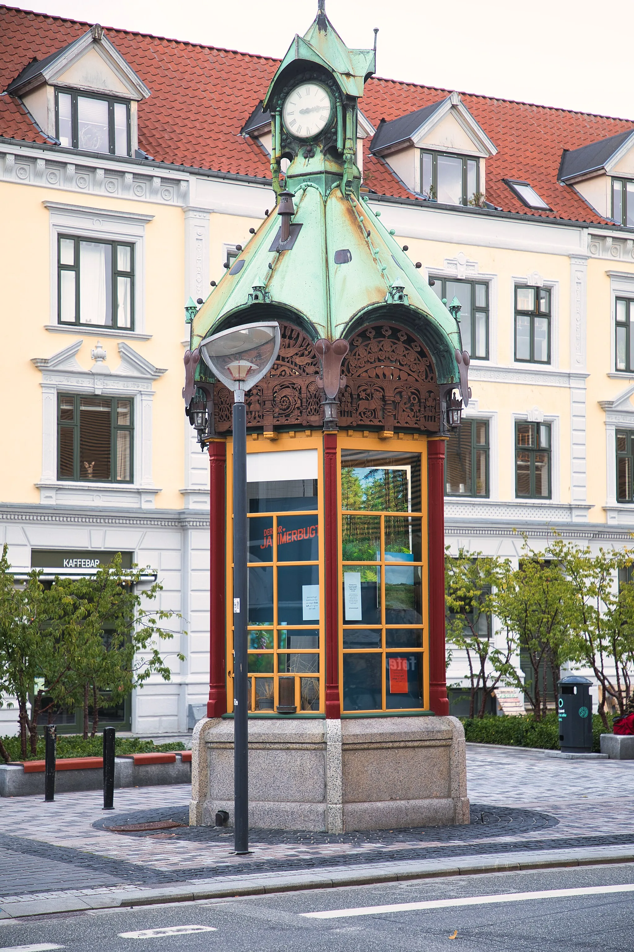 Photo showing: Historischer Kiosk im Zentrum von Aalborg.