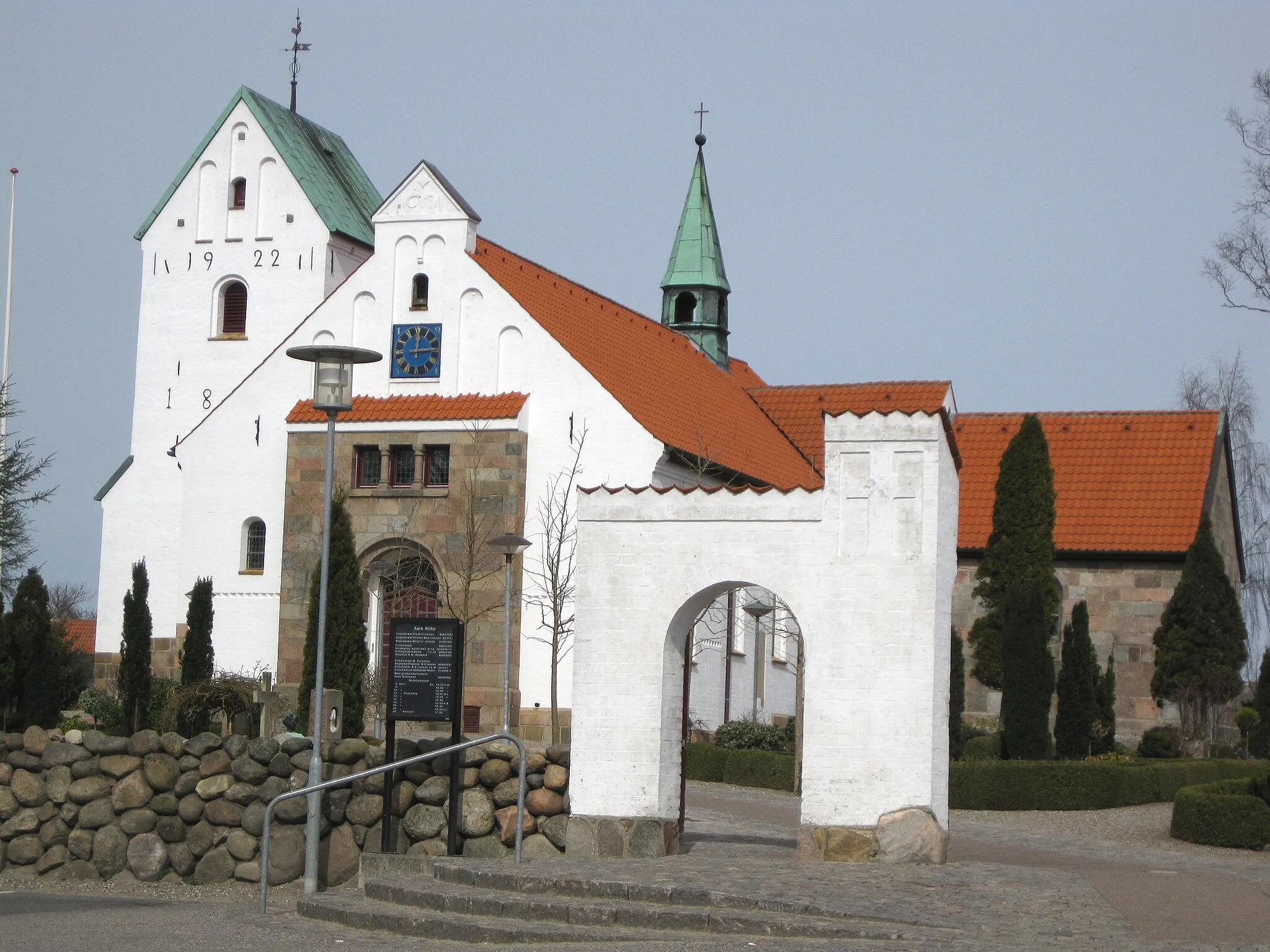 Photo showing: The church "Aars Kirke" in the small town "Aars". The town is located in North Jutland, Denmark.