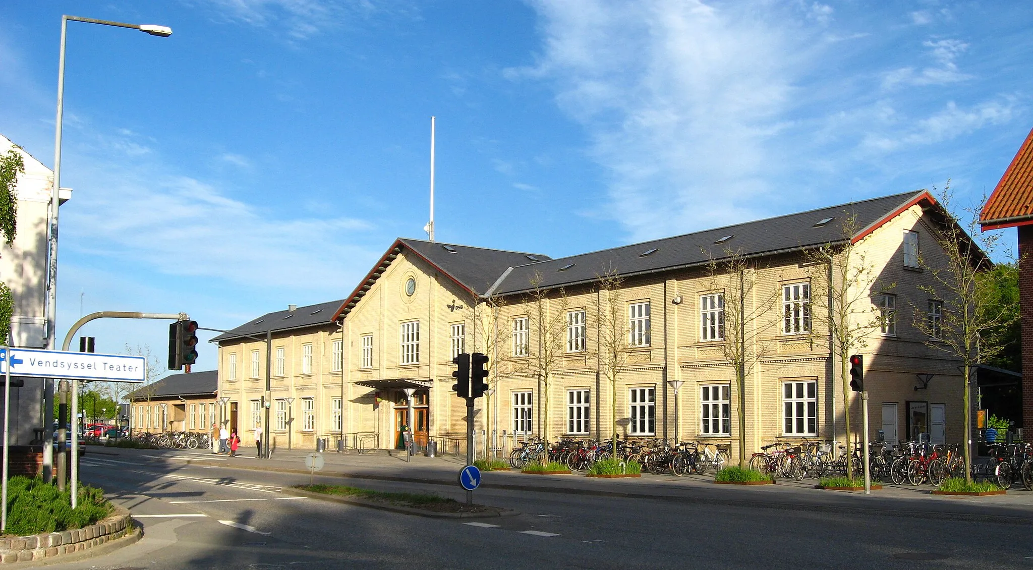 Photo showing: Hjørring banegård