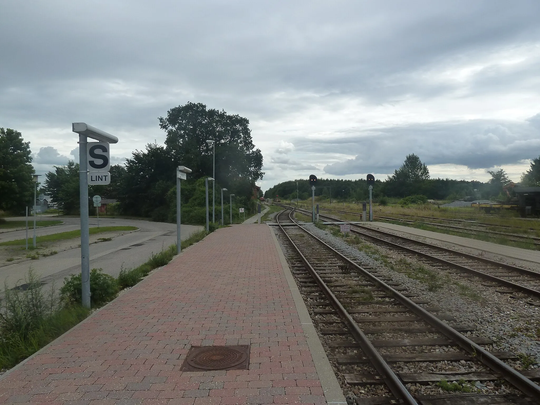 Photo showing: Hårlev Station on Østbanen in Denmark.