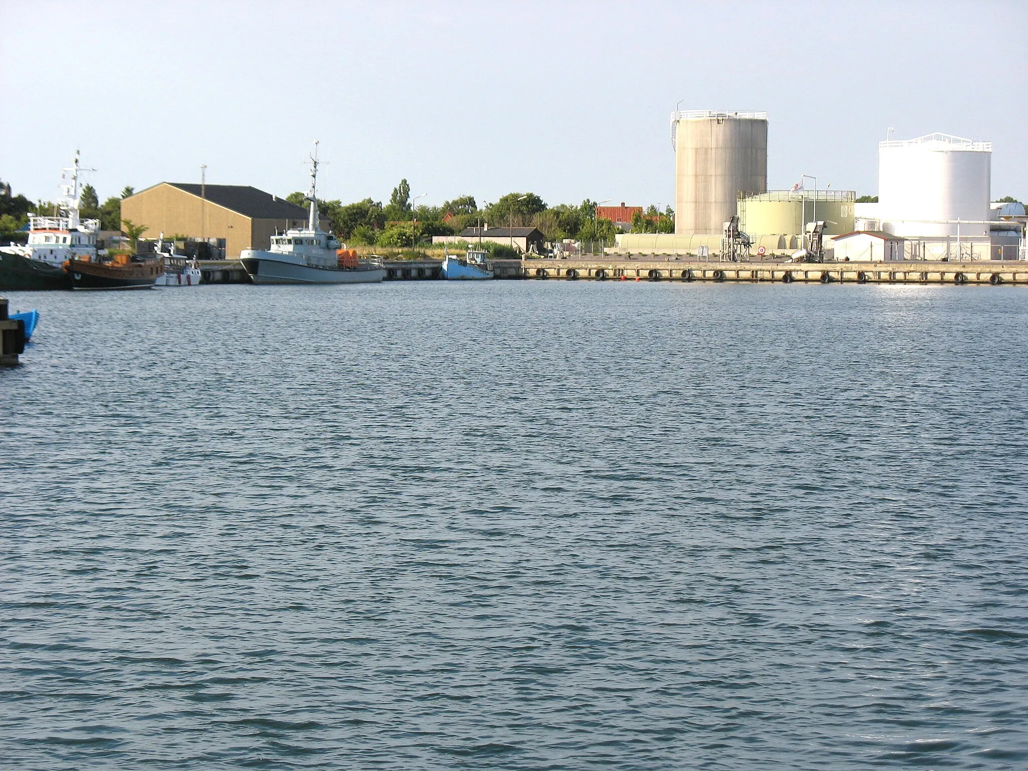 Photo showing: The habour in the small town "Rødbyhavn" located on the island Lolland in east Denmark.