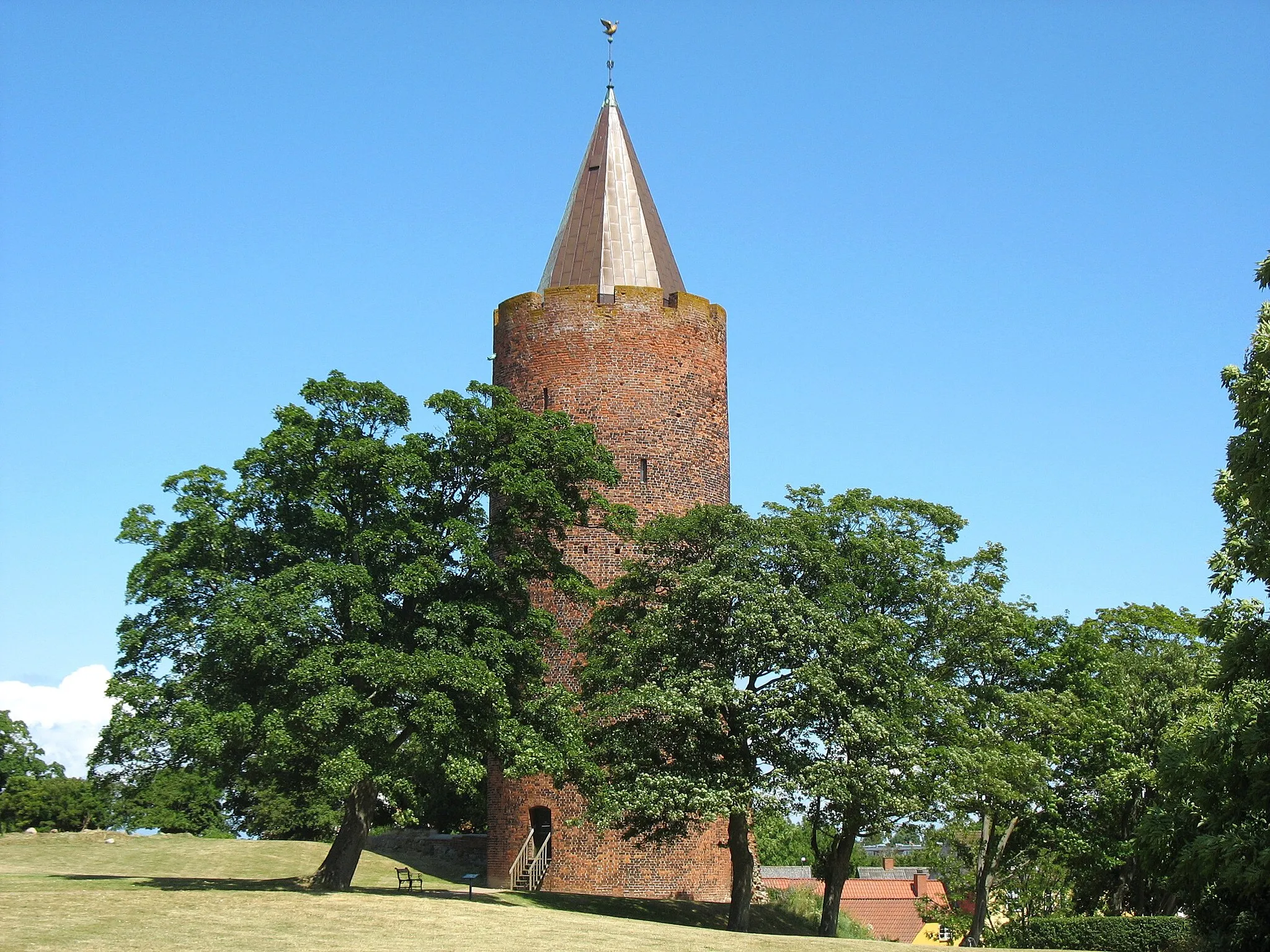 Photo showing: The old fortress tower "Gåsetårnet" in the town "Vordingborg", located i South Zeland, east Denmark.