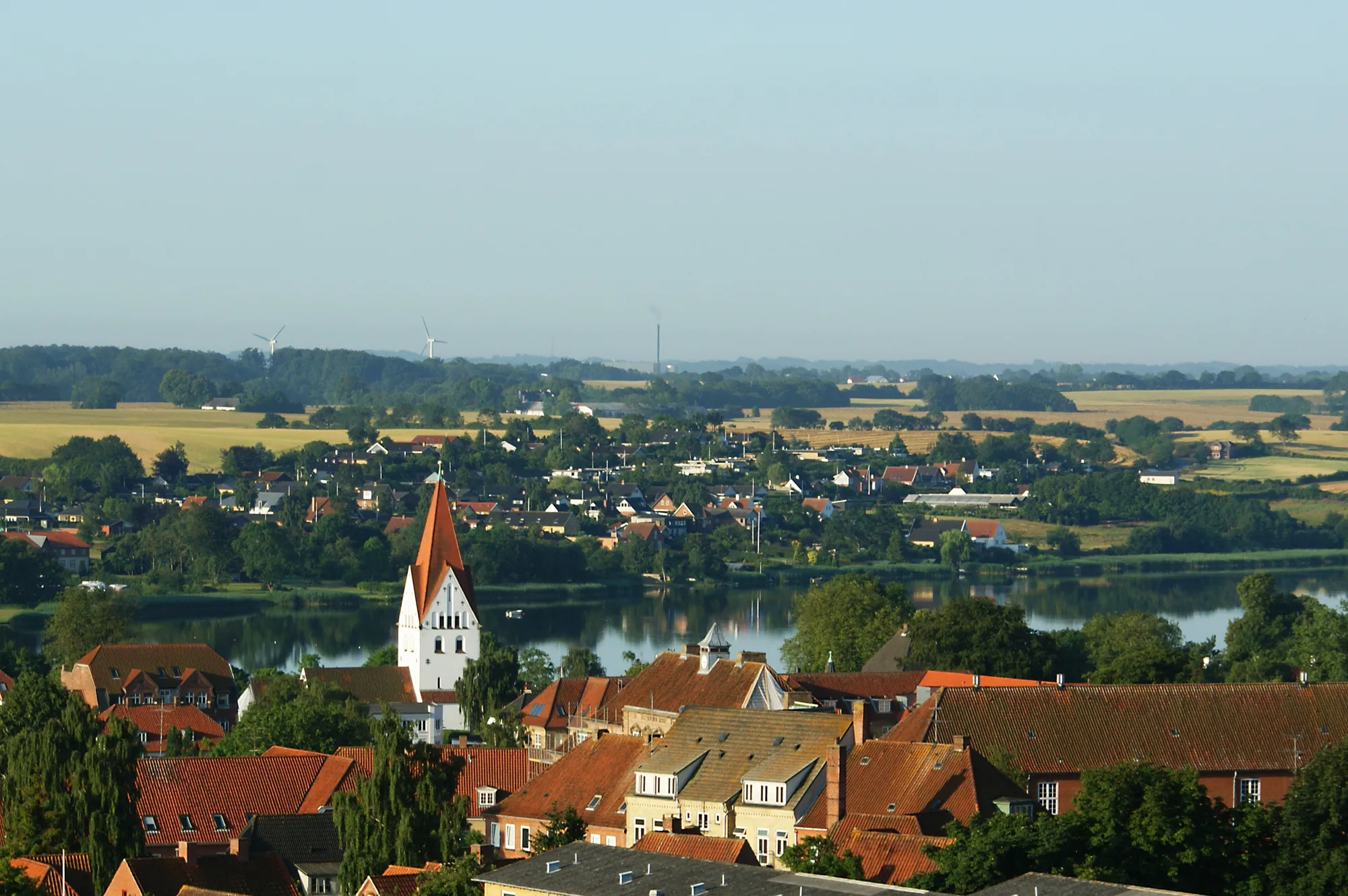 Photo showing: Haderslev Dam Lake in Haderslev Denmark