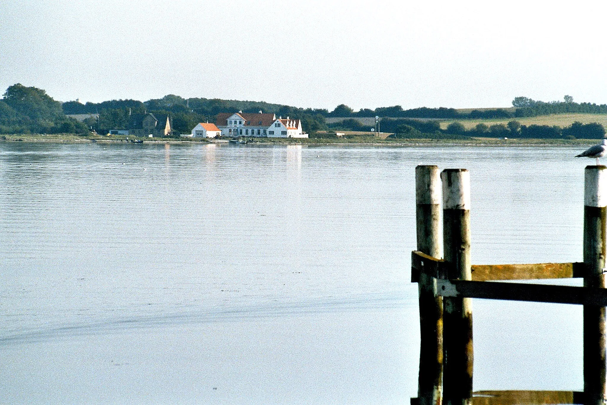Photo showing: View from the yacht harbour Høruphav to the Faergekro on the Kegnaes island