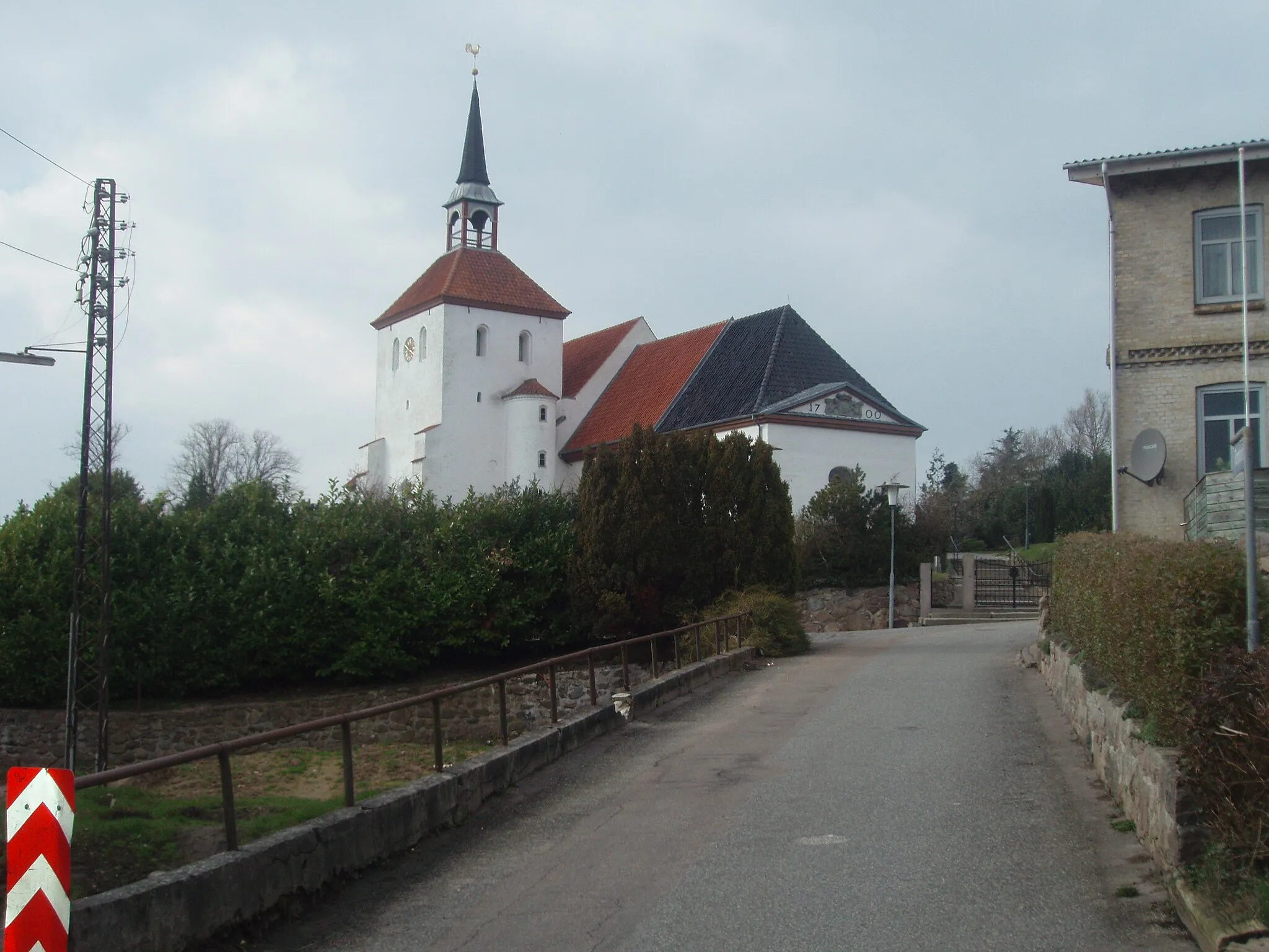 Photo showing: The church in Nordborg, Denmark. March 2009