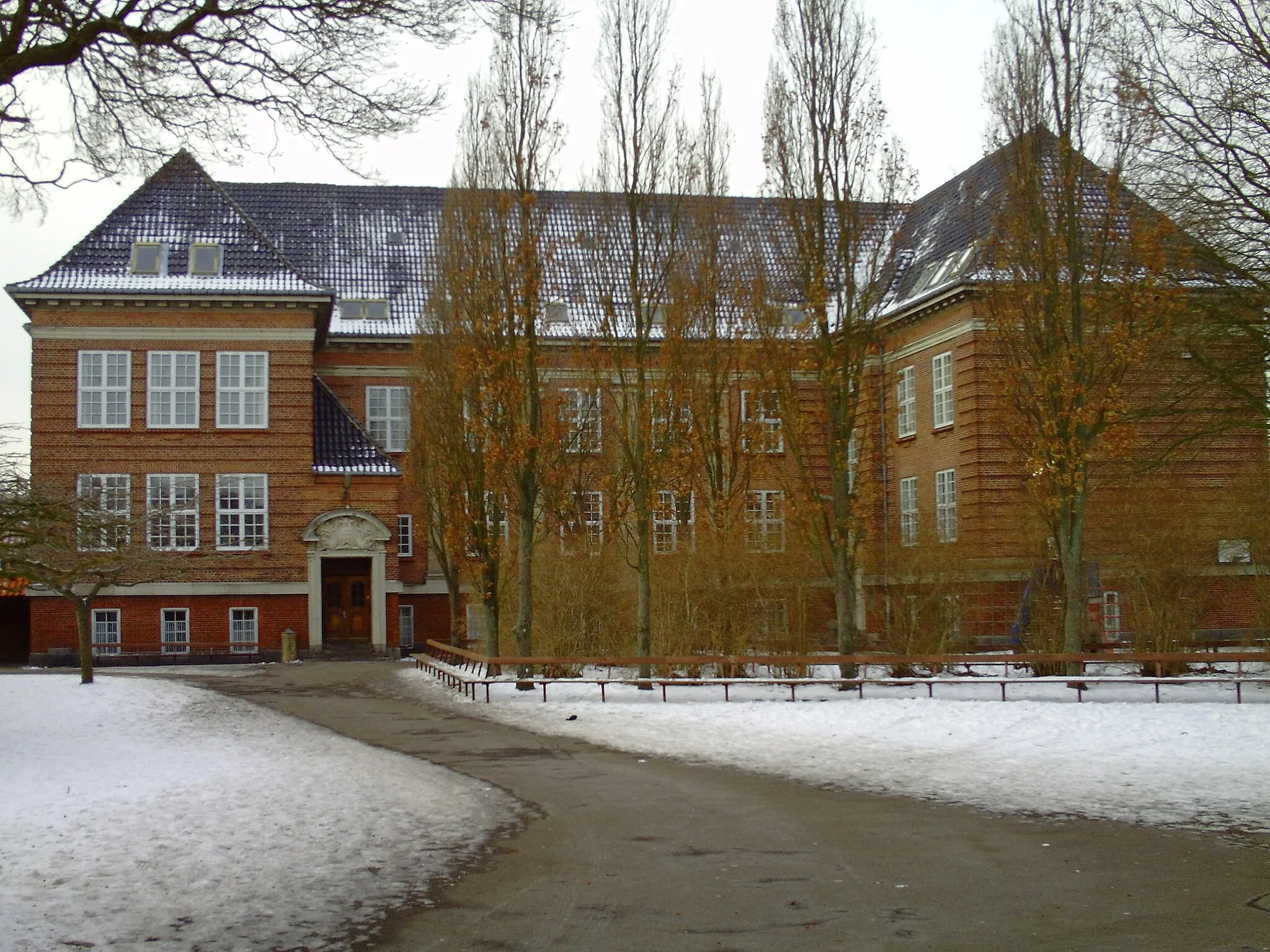 Photo showing: Den gamle bygning fra Rudkøbings tidligere Kommuneskole