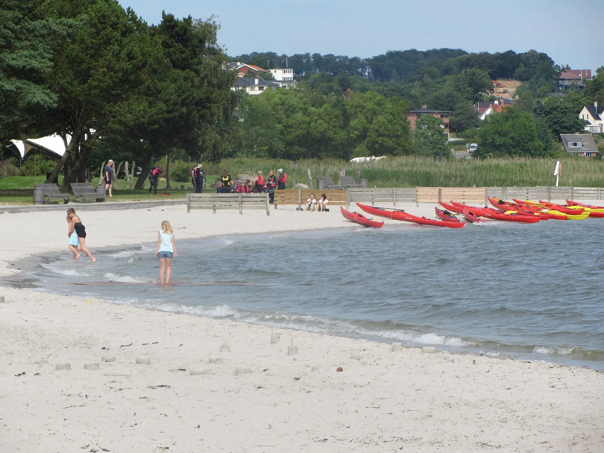 Photo showing: Albuen beach in Vejle, Denmark