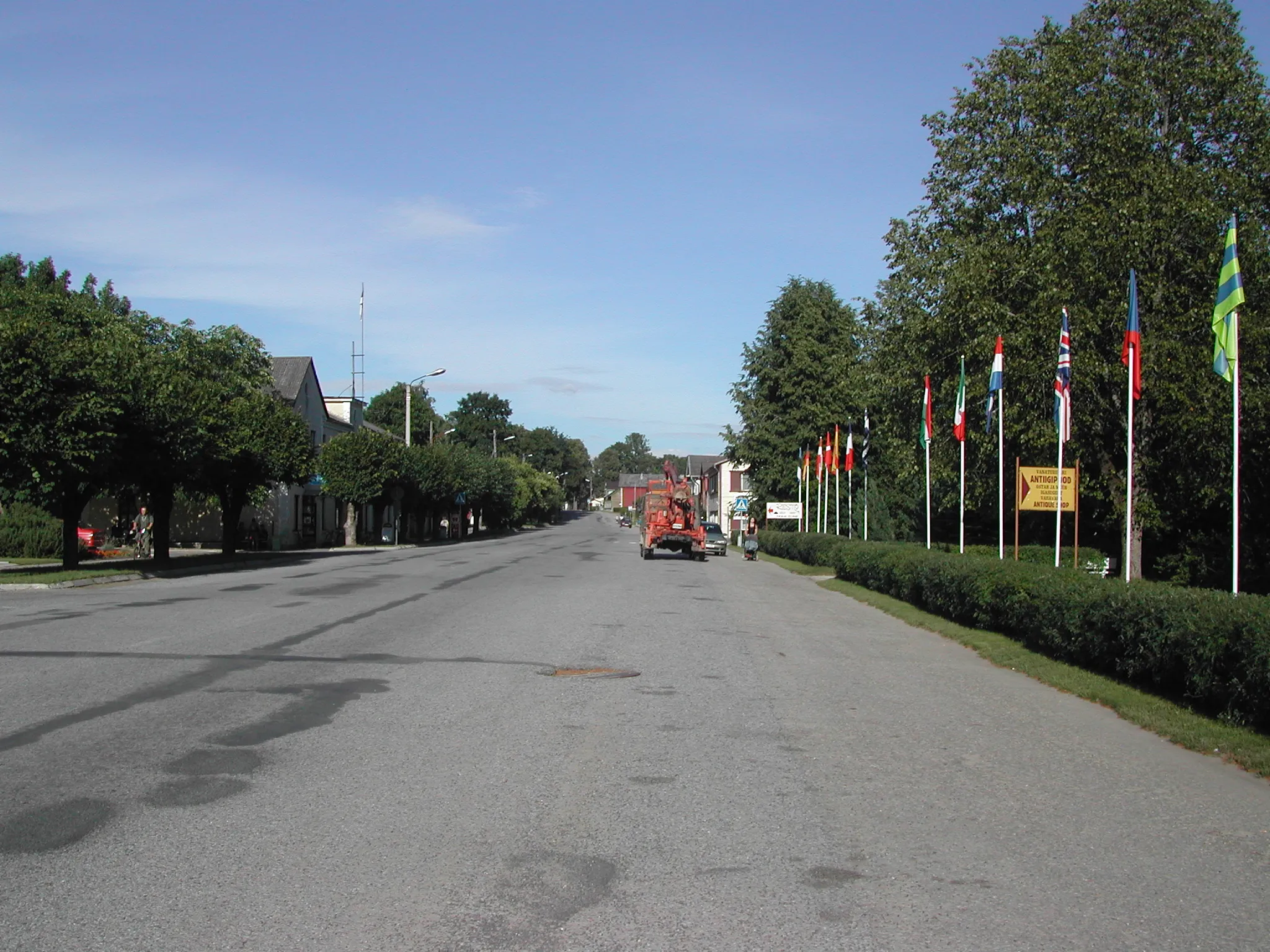 Photo showing: Main road of Kilingi-Nõmme, Estonia