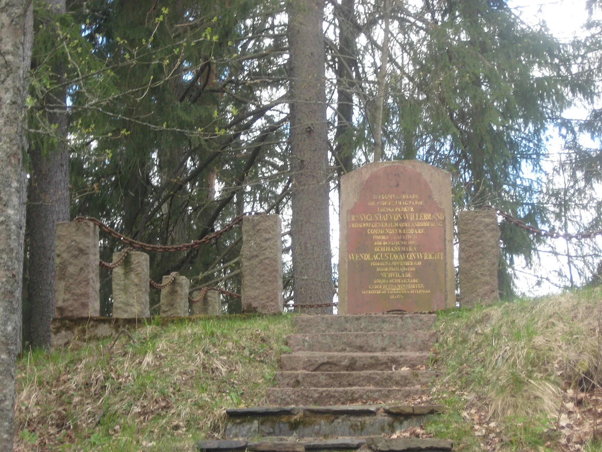 Photo showing: Willebrandin hautamuistomerkki Jokioisten kartanonpuistossa