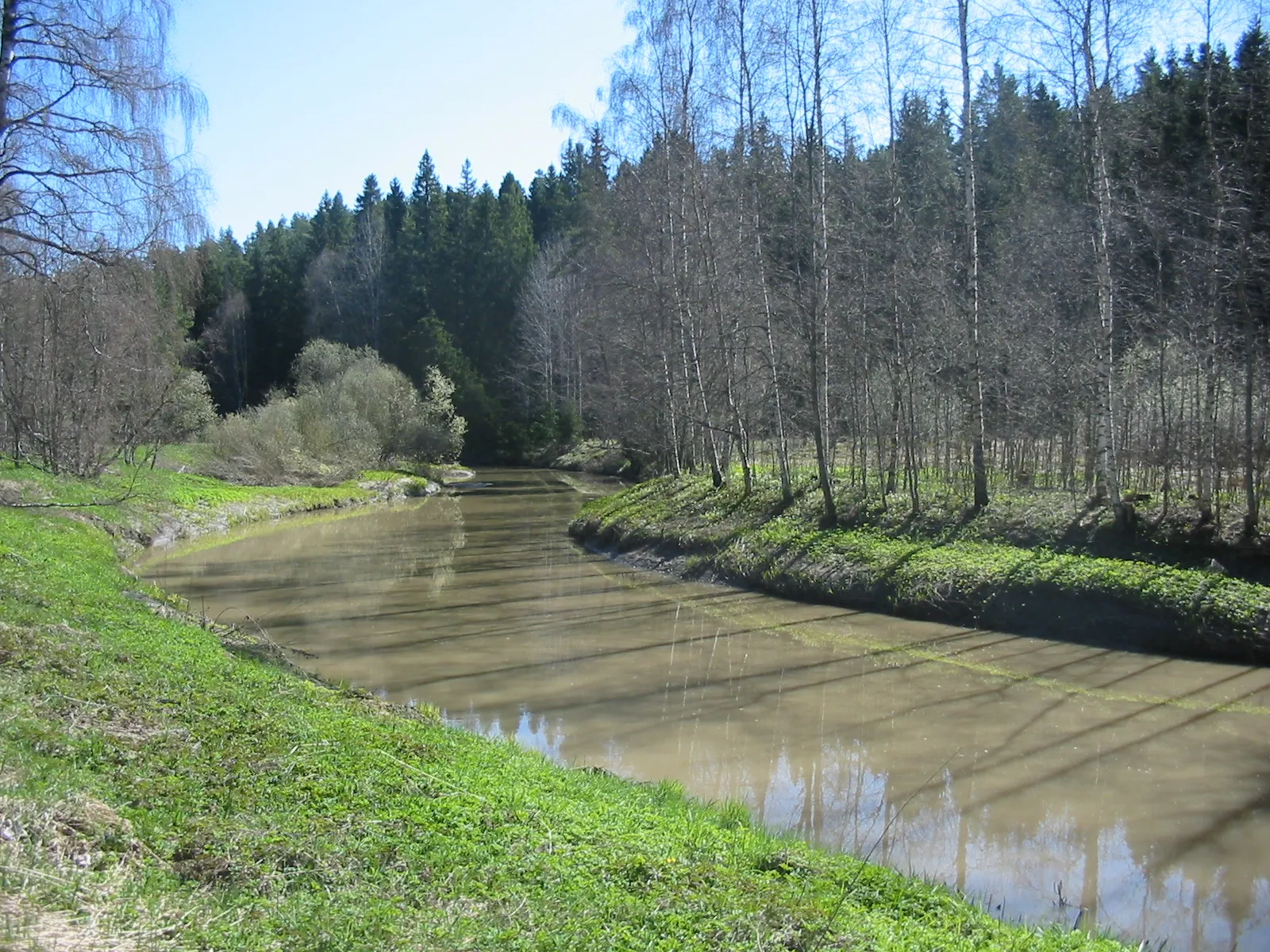 Photo showing: River Rekijoki in Hirvelä, Kiikala, Salo, Southwest Finland, Finland