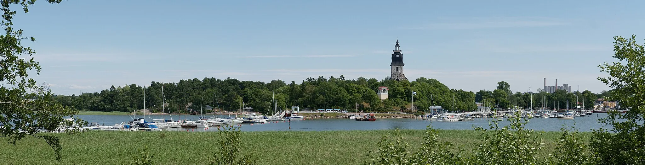 Photo showing: Panorama from Muumimaailma to Naantali.