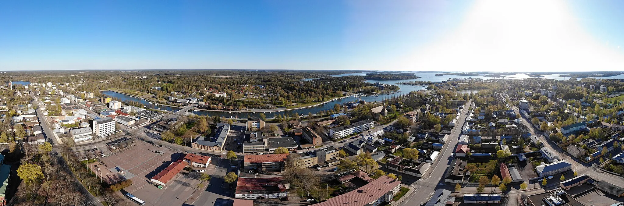 Photo showing: Panoramic view of Uusikaupunki, Finland.