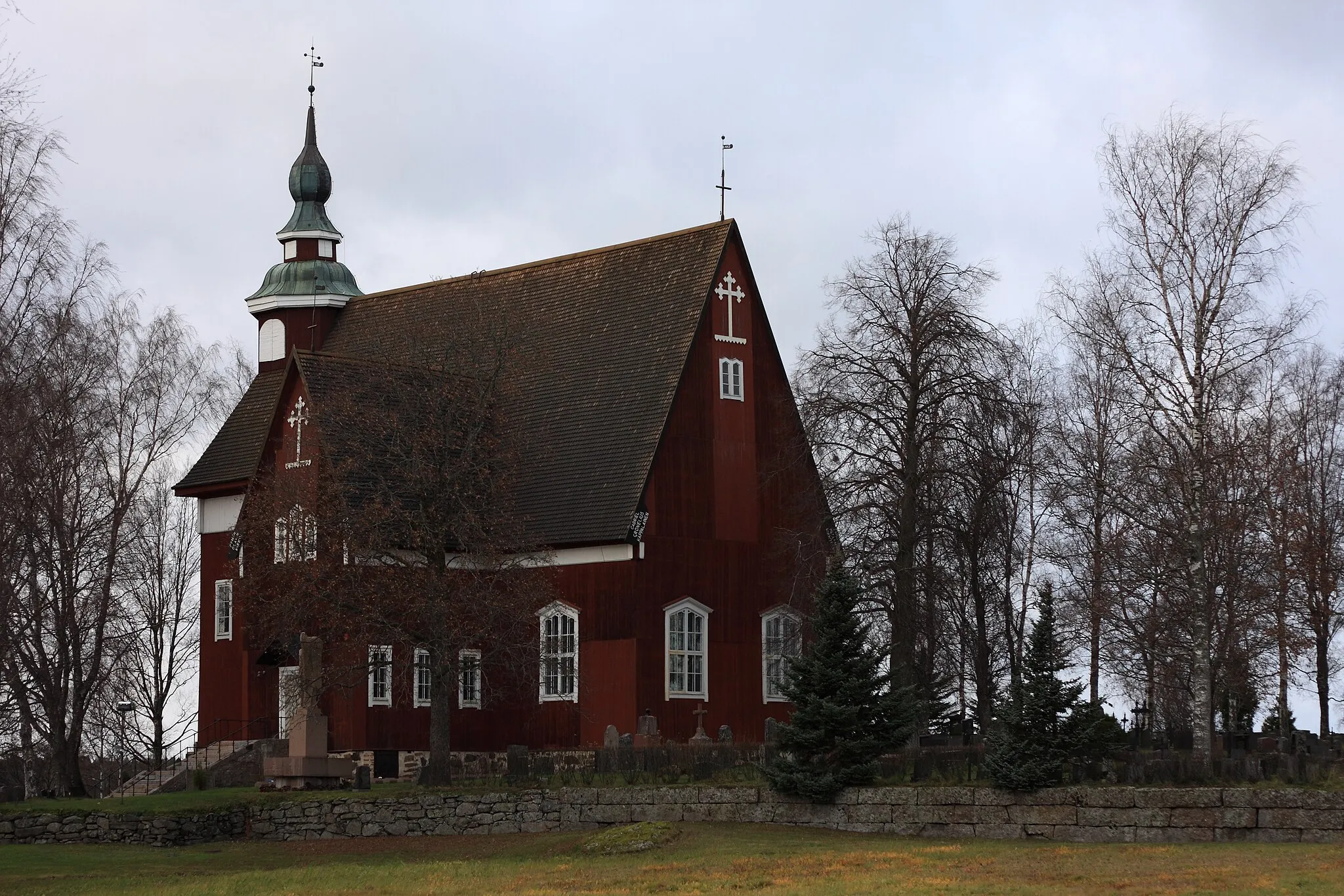 Photo showing: Yläne Church in Yläne, Finland. Completed in 1782. Designer: Mikael Piimänen.