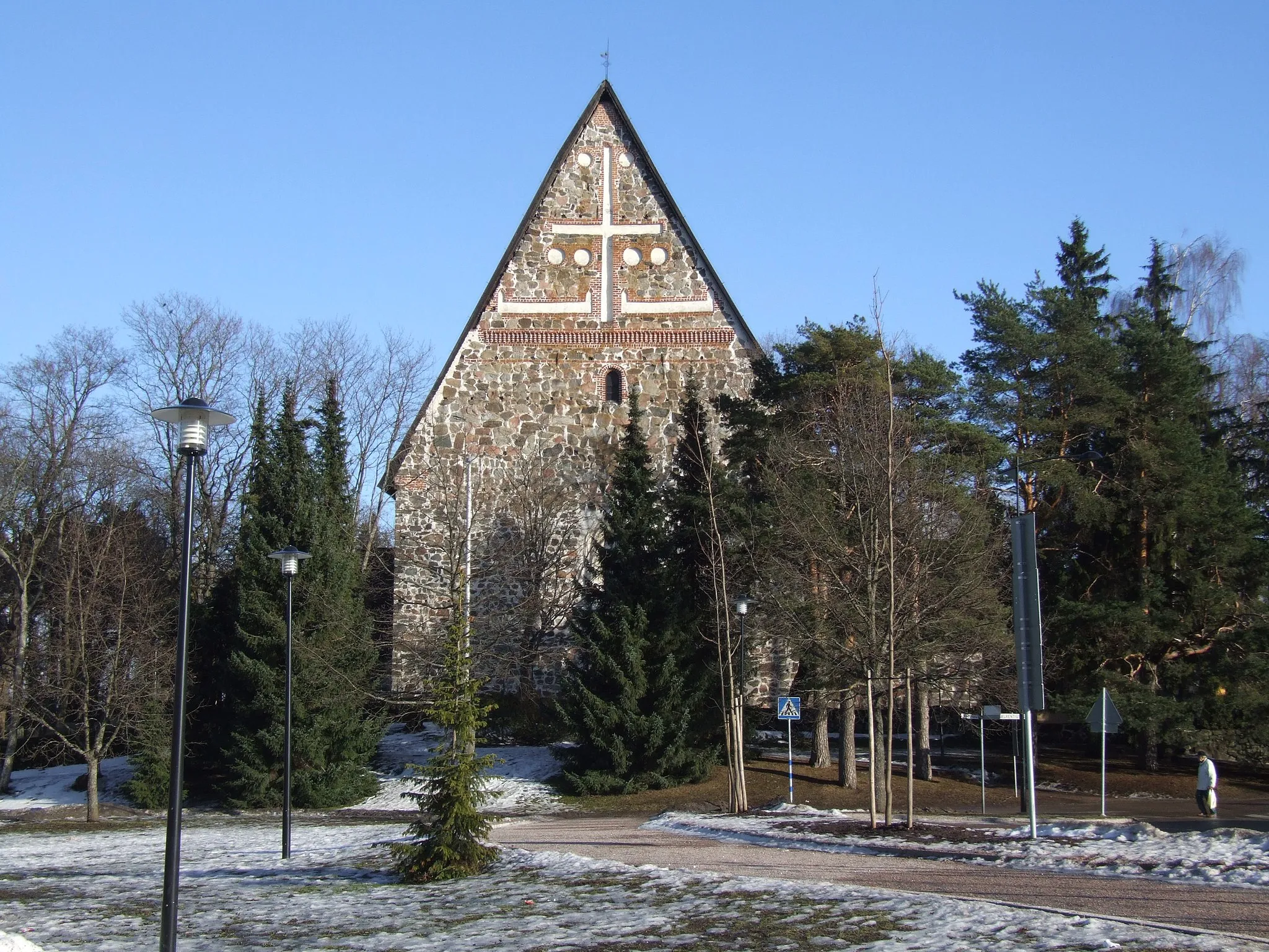 Photo showing: Lohja St. Laurence church in March 2007