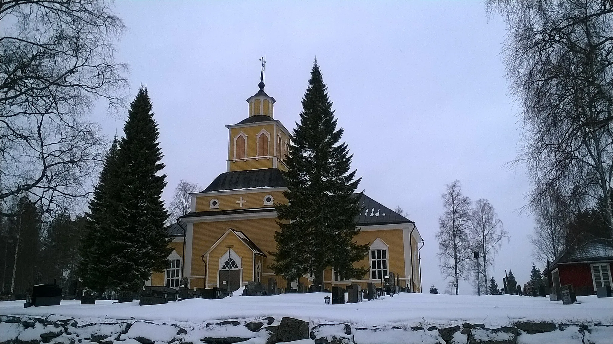 Photo showing: This is a photo of a monument in Finland identified by the ID 'Karijoki Church' (Q19818293) - RKY: 4866