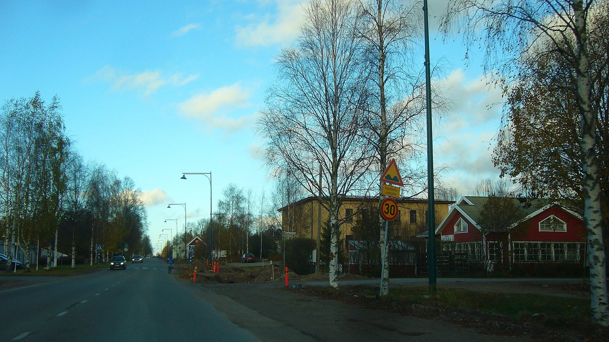 Photo showing: Regional road 273 in Karvia, Finland.